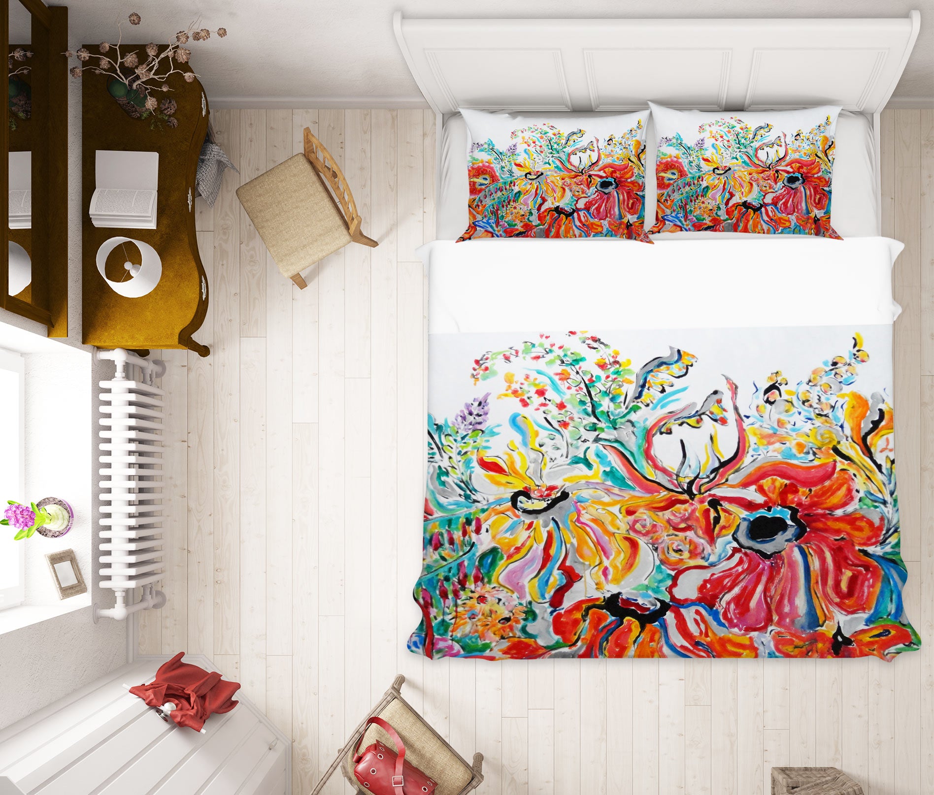 3D Painted Flowers 1249 Misako Chida Bedding Bed Pillowcases Quilt Cover Duvet Cover