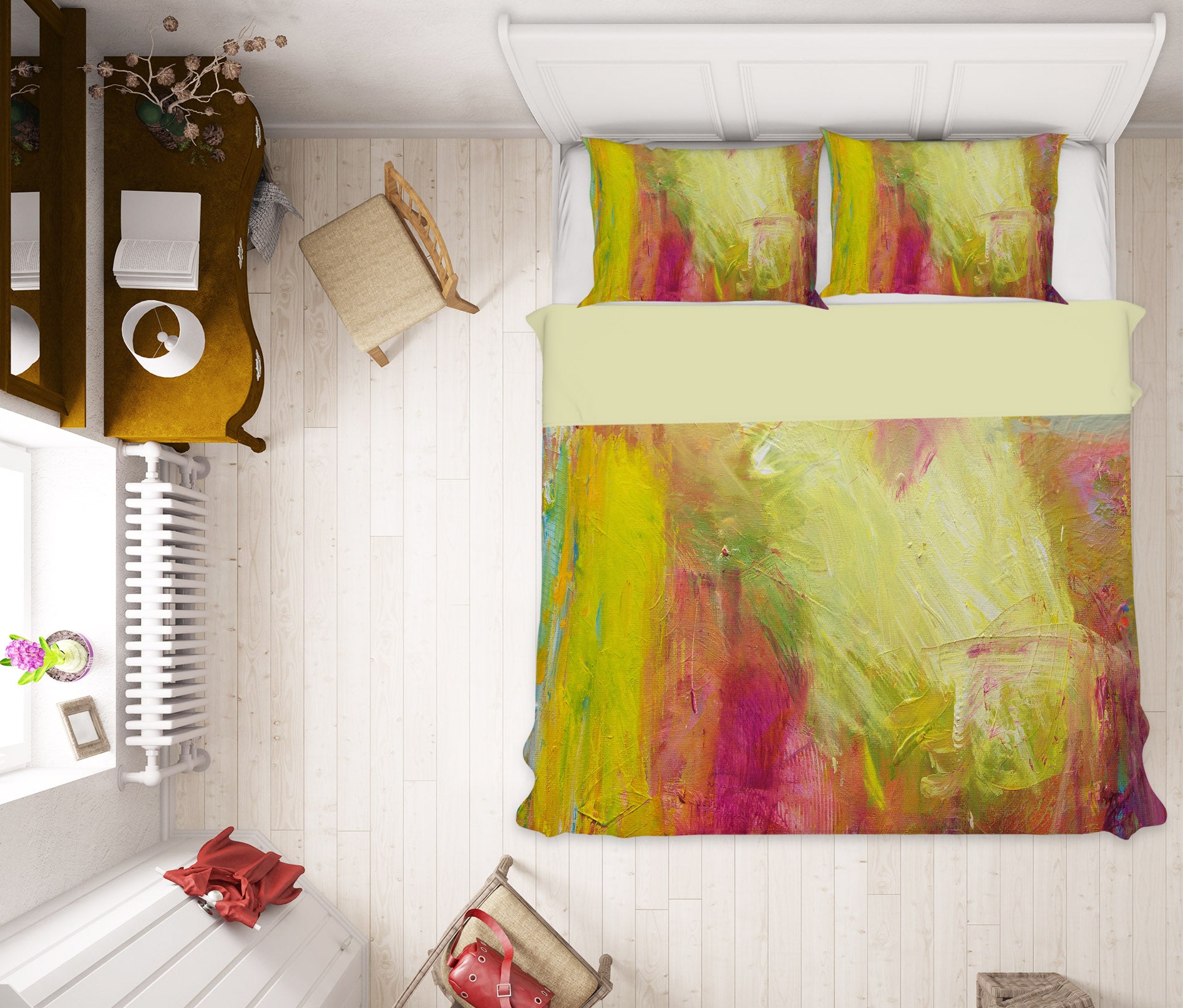 3D Color Graffiti 117 Allan P. Friedlander Bedding Bed Pillowcases Quilt