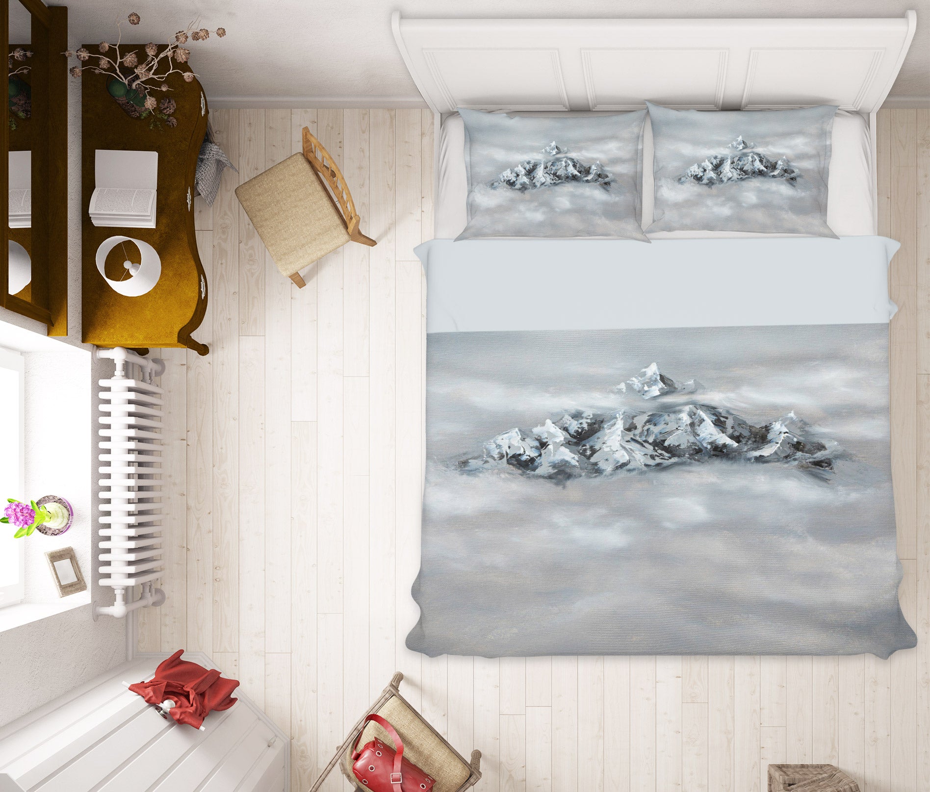 3D Fog Mountain Peak 1766 Marina Zotova Bedding Bed Pillowcases Quilt