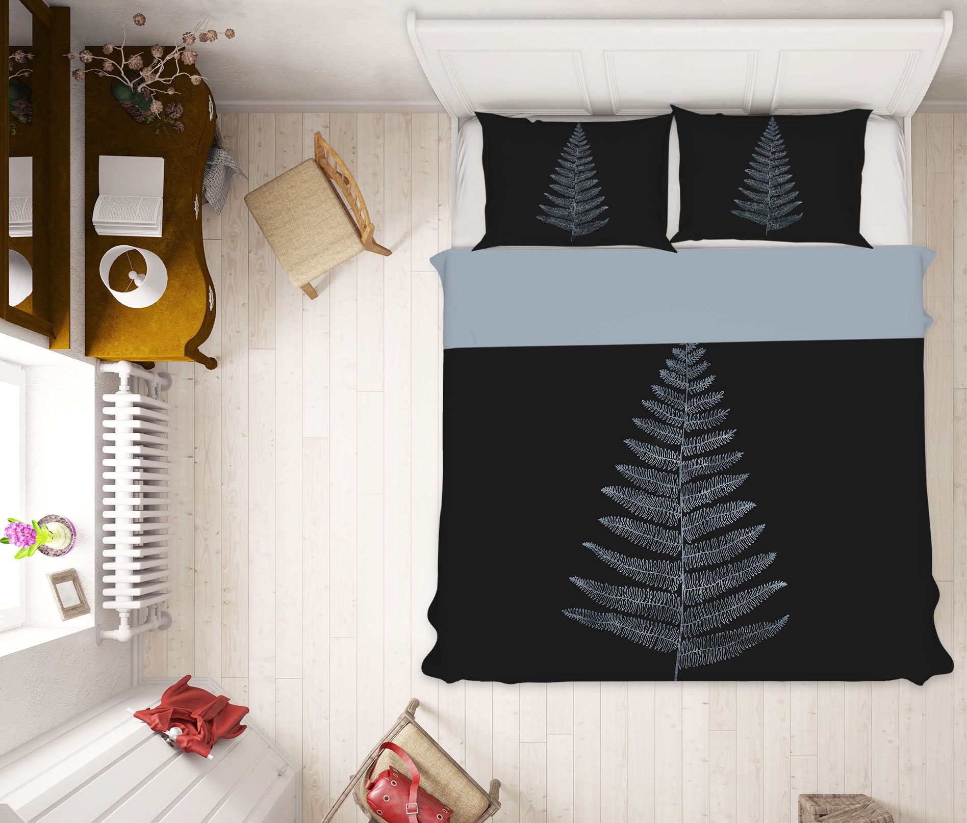 3D Black Cypress Leaves 117 Boris Draschoff Bedding Bed Pillowcases Quilt