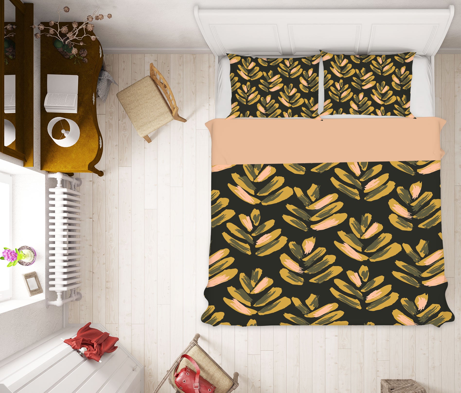 3D Golden Brown Pattern 109117 Kashmira Jayaprakash Bedding Bed Pillowcases Quilt