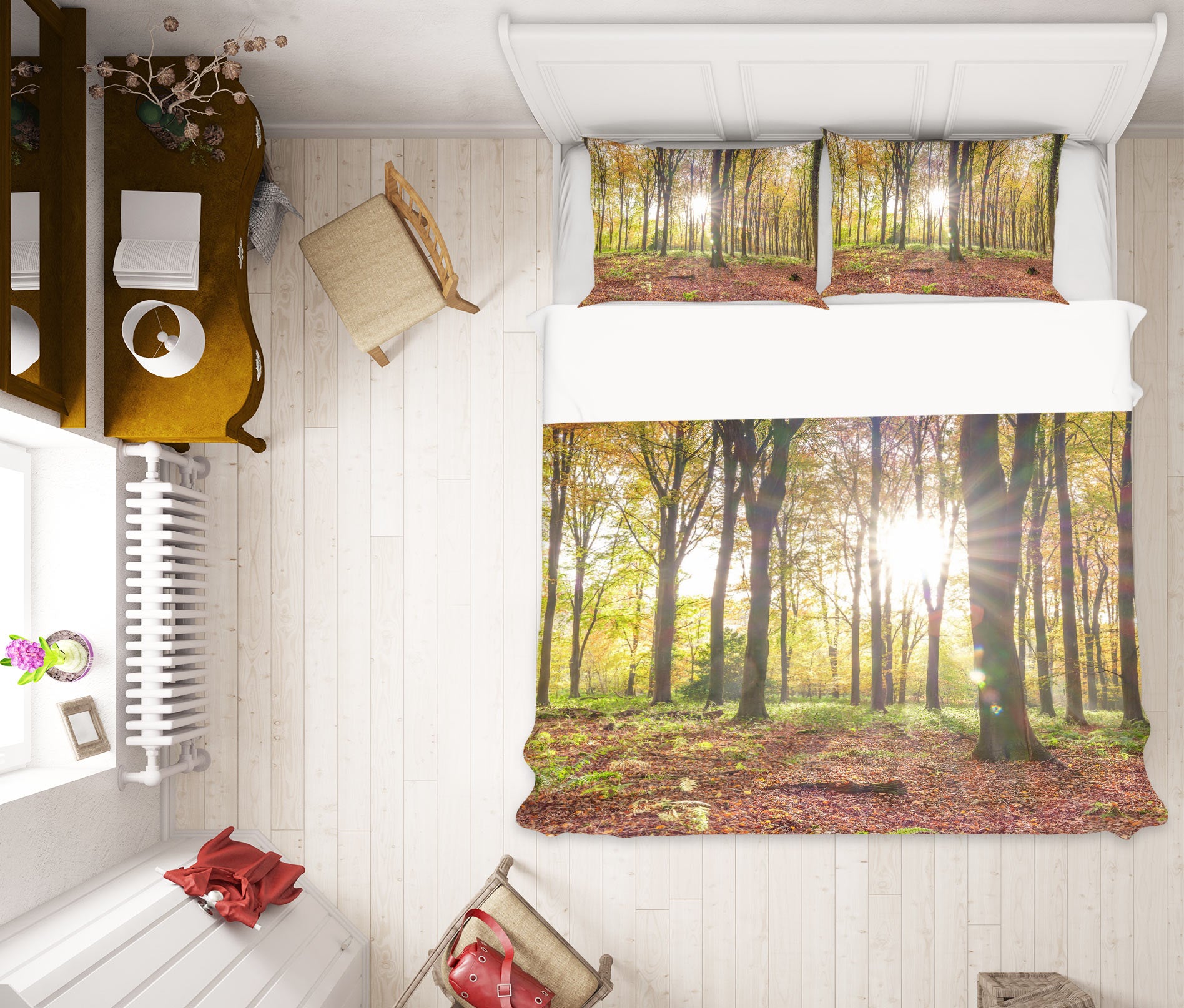 3D Sunshine Forest 6974 Assaf Frank Bedding Bed Pillowcases Quilt Cover Duvet Cover
