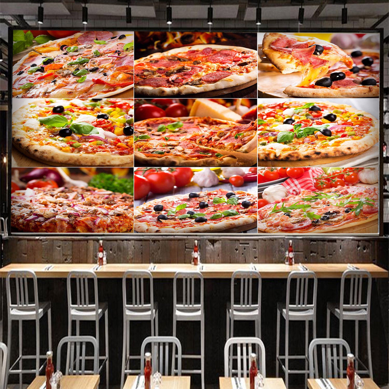 3D Freshly Baked Pizza 1086 Wall Murals