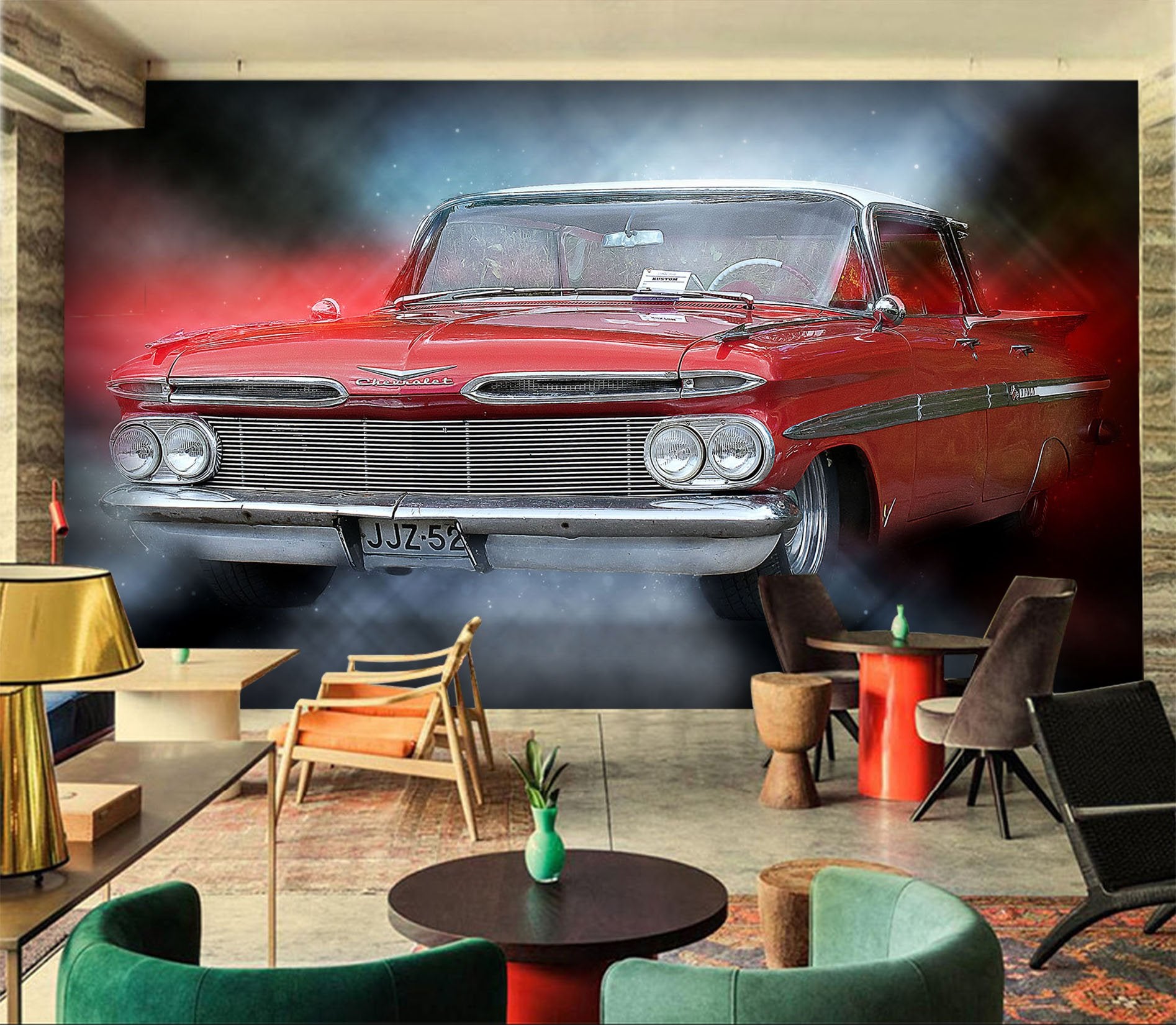 3D Car Light 946 Vehicle Wall Murals Wallpaper AJ Wallpaper 2 