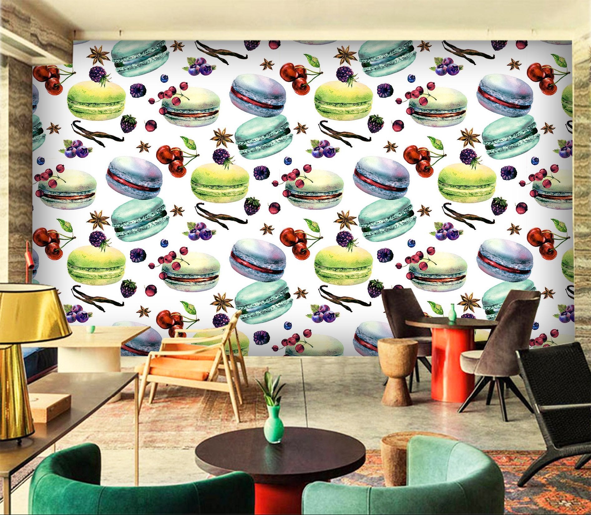 3D Colored Hamburger 701 Wallpaper AJ Wallpaper 