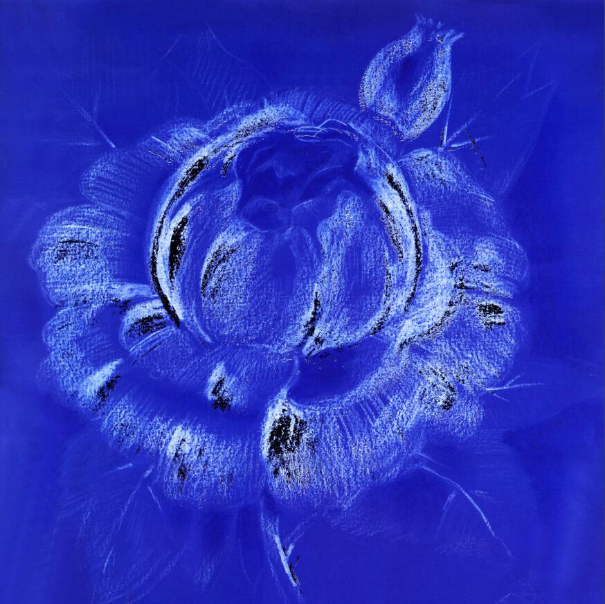 Blue Flower Painting Wallpaper AJ Wallpaper 2 