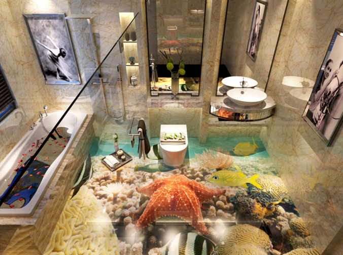 3D Beautiful Seabed 388 Floor Mural  Wallpaper Murals Rug & Mat Print Epoxy waterproof bath floor