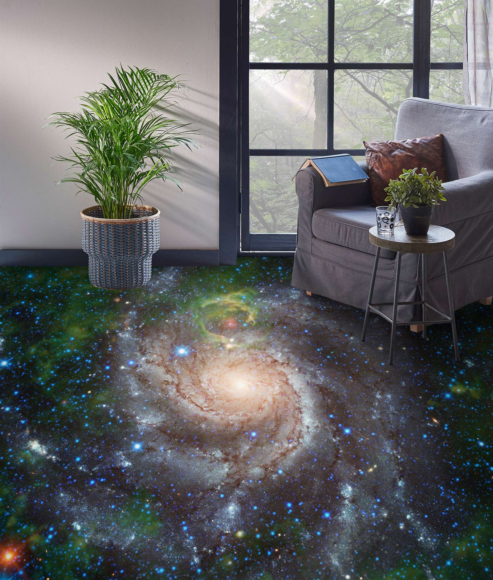 3D Galaxy Vortex Dream 418 Floor Mural  Wallpaper Murals Rug & Mat Print Epoxy waterproof bath floor