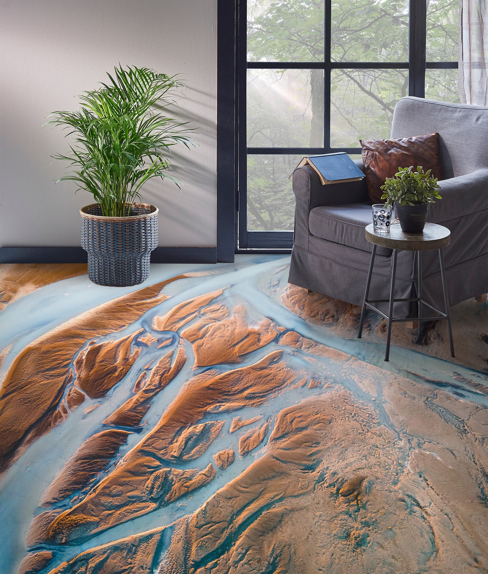 3D Gully Nature 480 Floor Mural  Wallpaper Murals Rug & Mat Print Epoxy waterproof bath floor