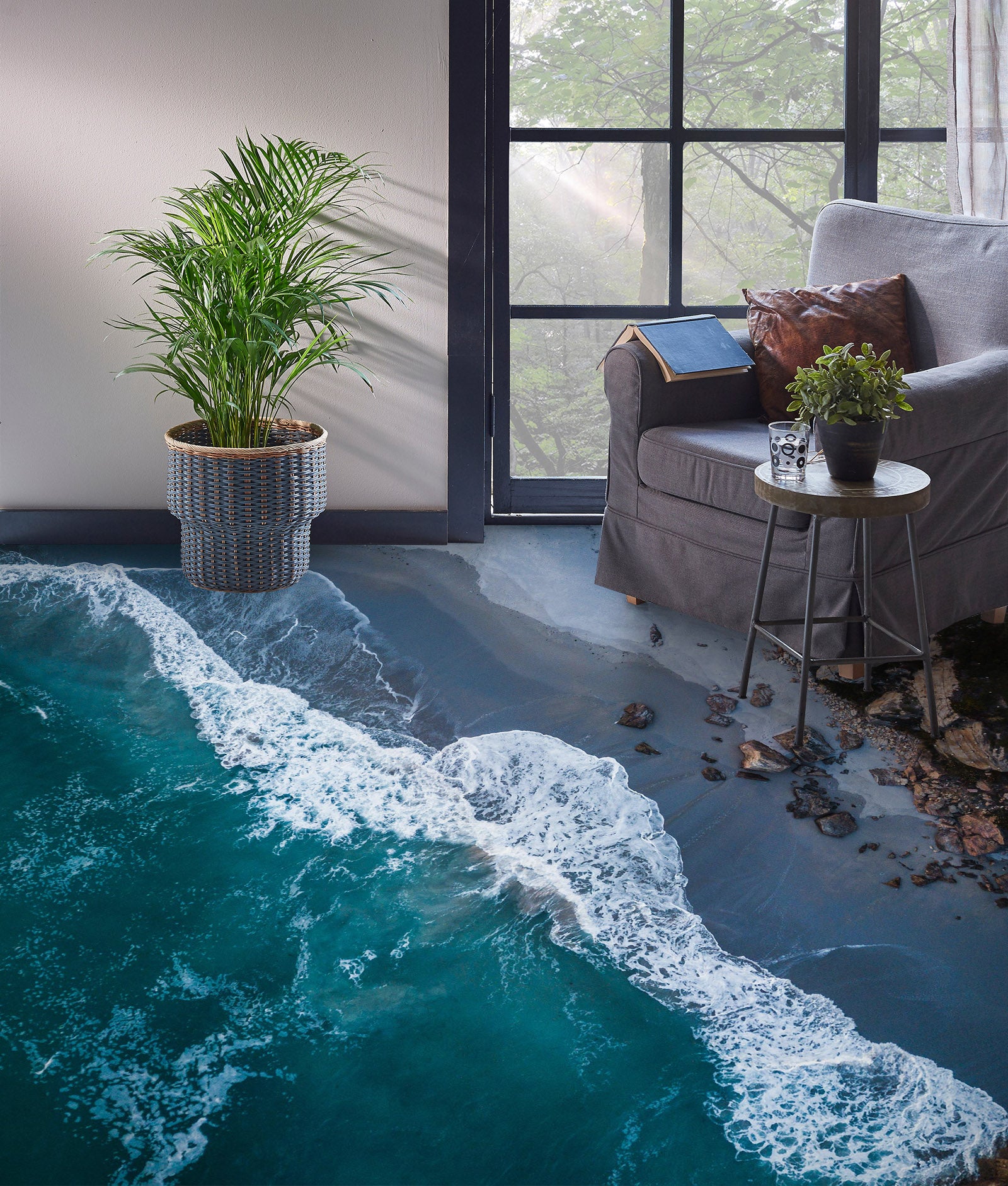 3D Between The Sea 756 Floor Mural  Wallpaper Murals Rug & Mat Print Epoxy waterproof bath floor