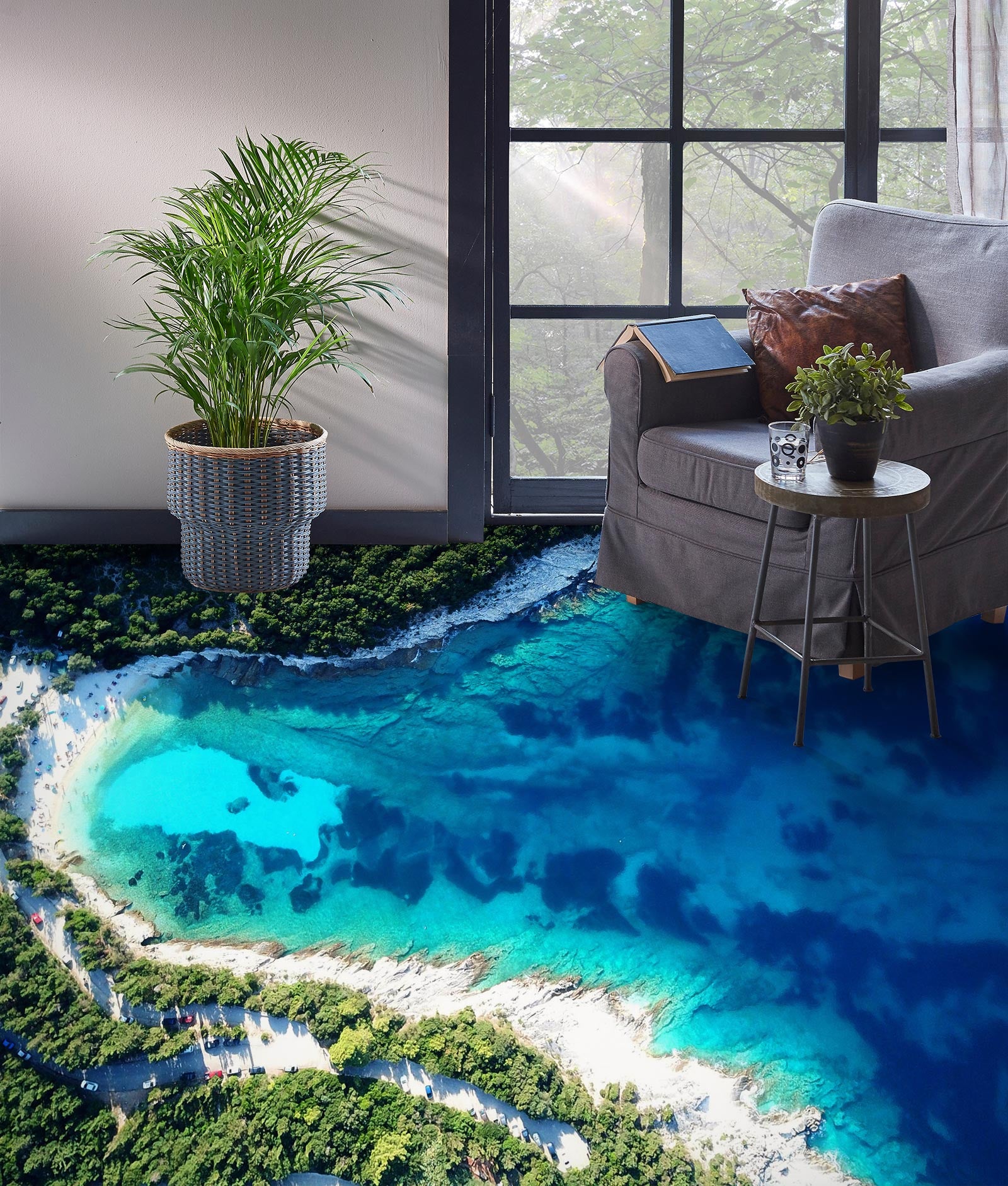 3D Dream Blue Sea Story 142 Floor Mural  Wallpaper Murals Rug & Mat Print Epoxy waterproof bath floor