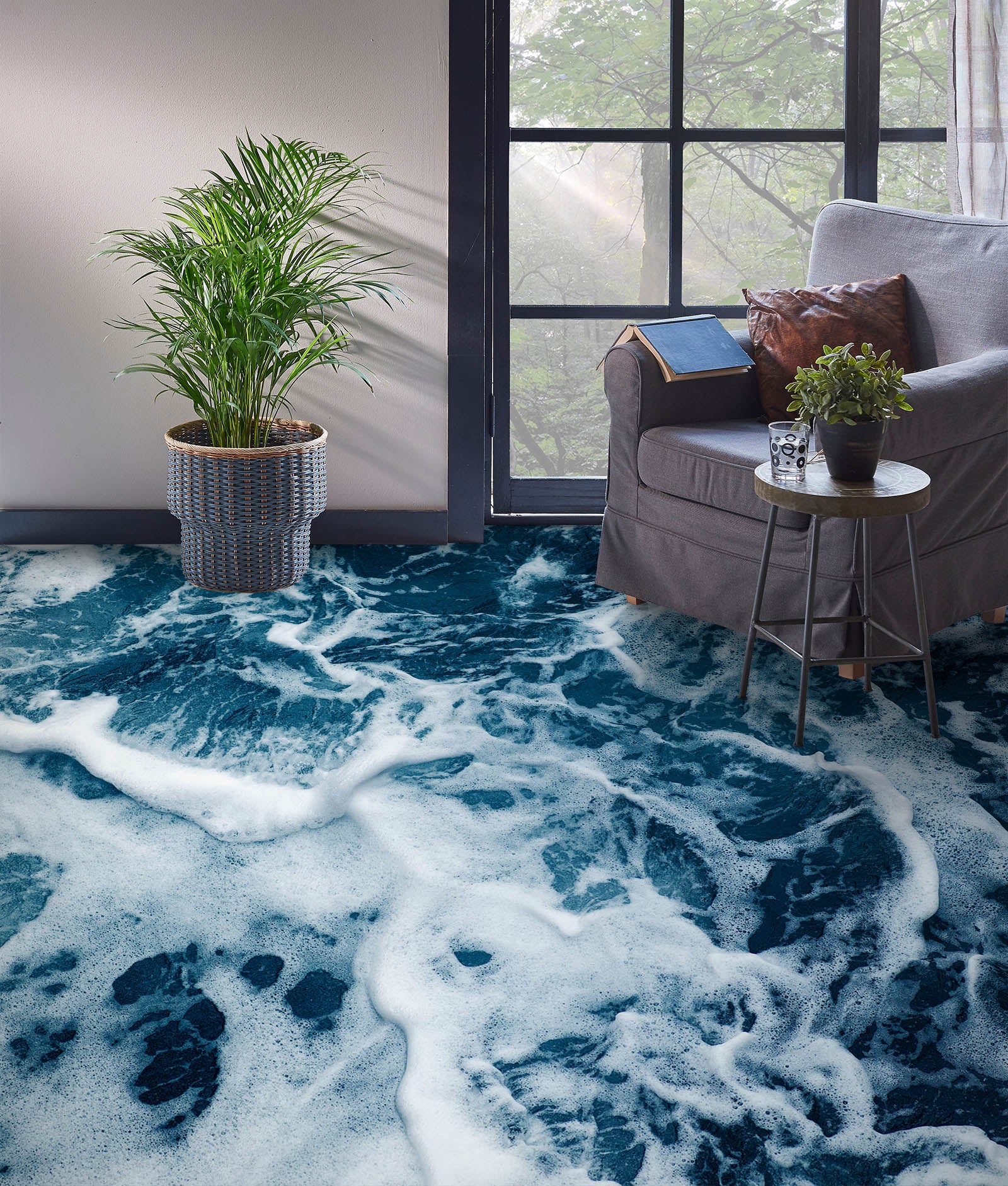 3D Ocean Wave Dream 333 Floor Mural  Wallpaper Murals Rug & Mat Print Epoxy waterproof bath floor