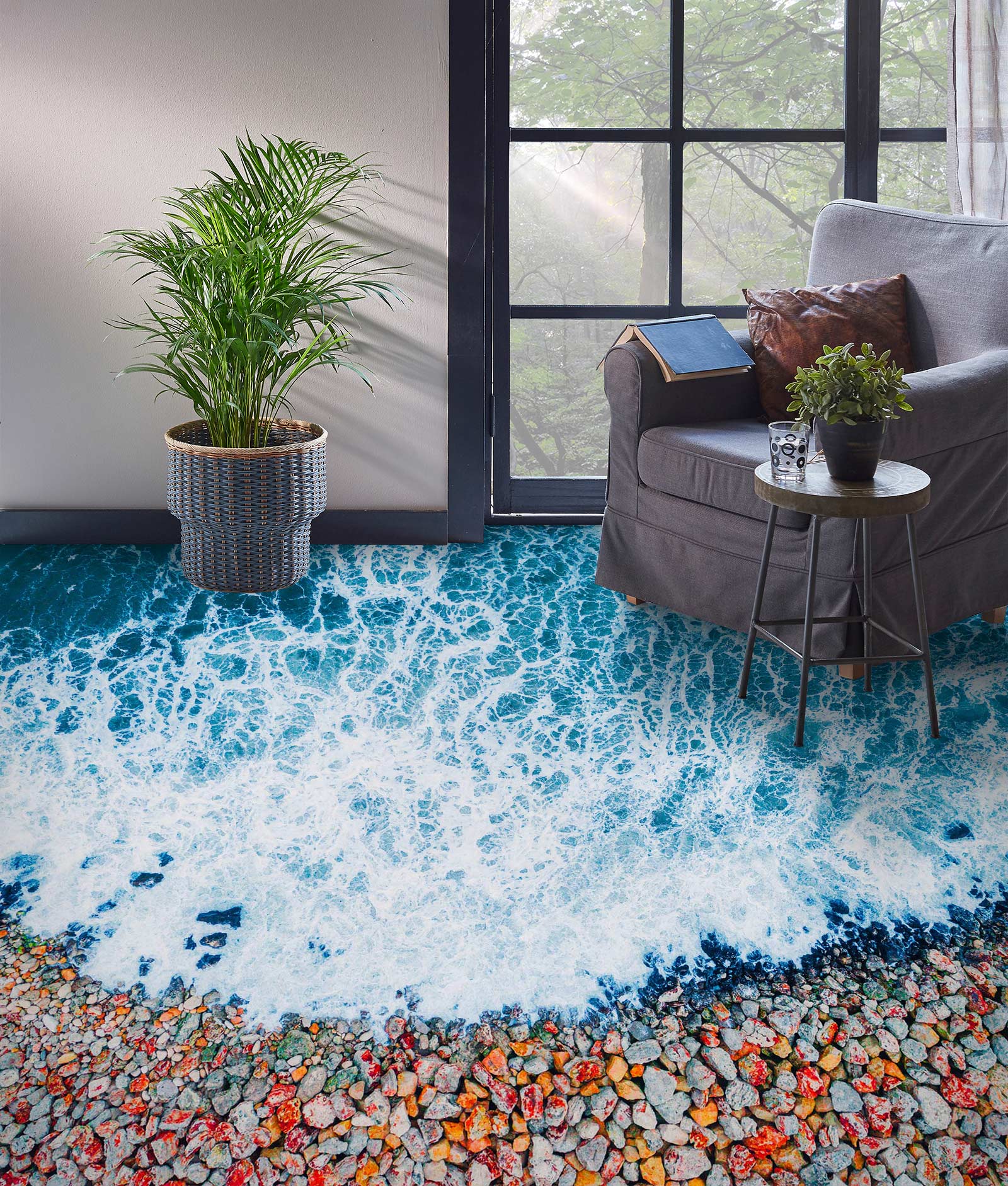 3D Colored Little Stones 470 Floor Mural  Wallpaper Murals Rug & Mat Print Epoxy waterproof bath floor