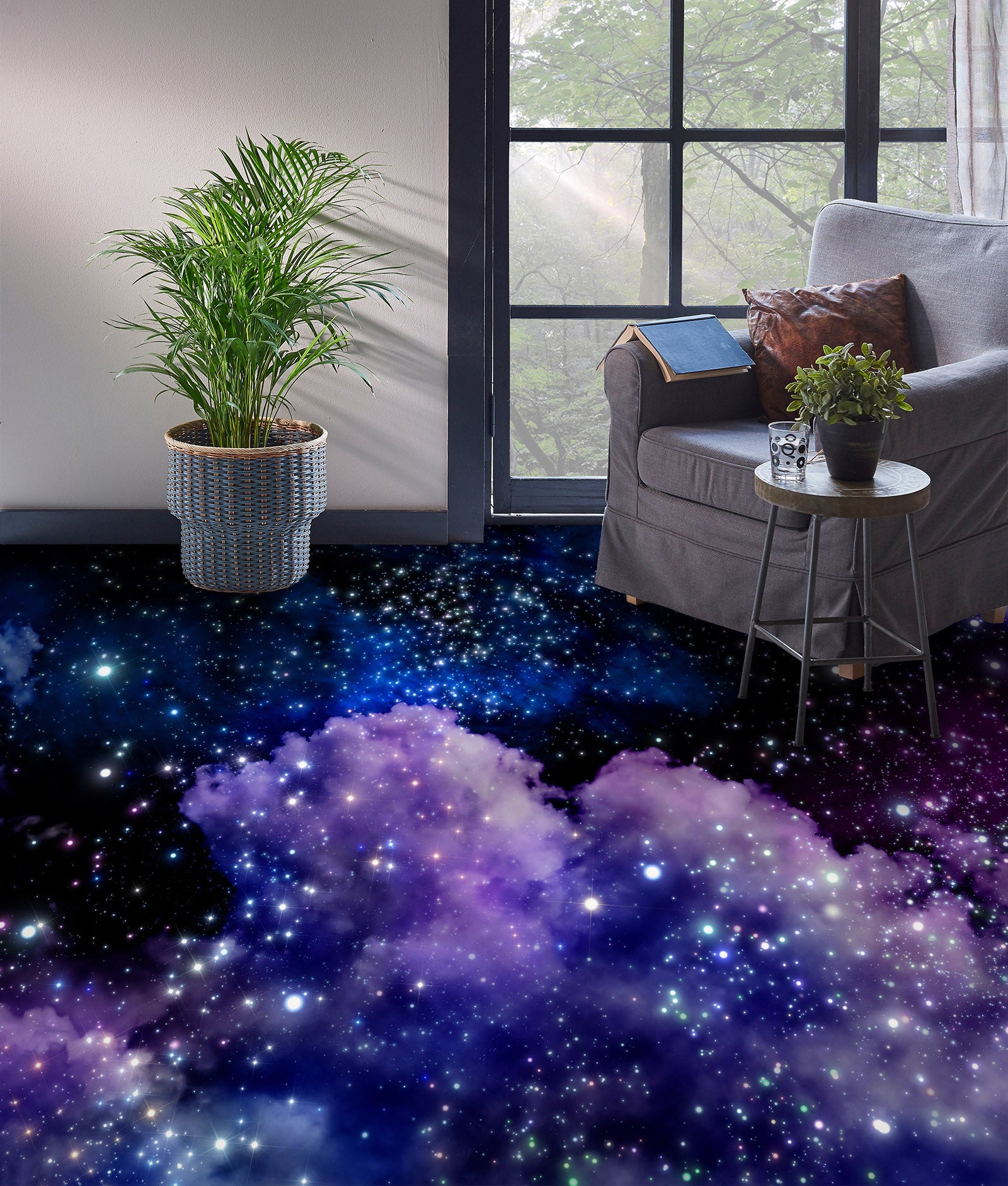 3D Purple Nebula Dream 310 Floor Mural  Wallpaper Murals Rug & Mat Print Epoxy waterproof bath floor