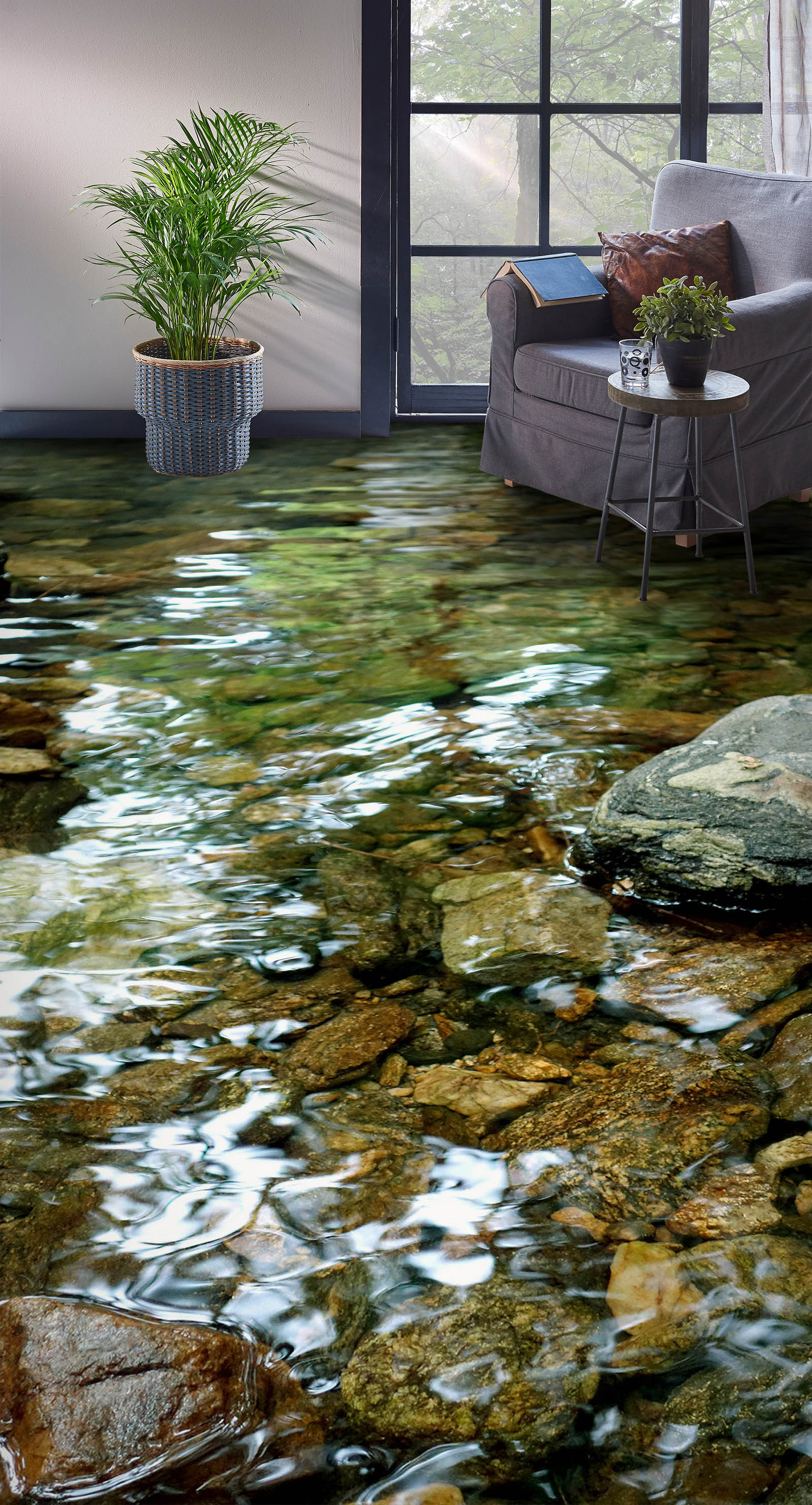 3D Cool Green Lake 792 Floor Mural  Wallpaper Murals Rug & Mat Print Epoxy waterproof bath floor