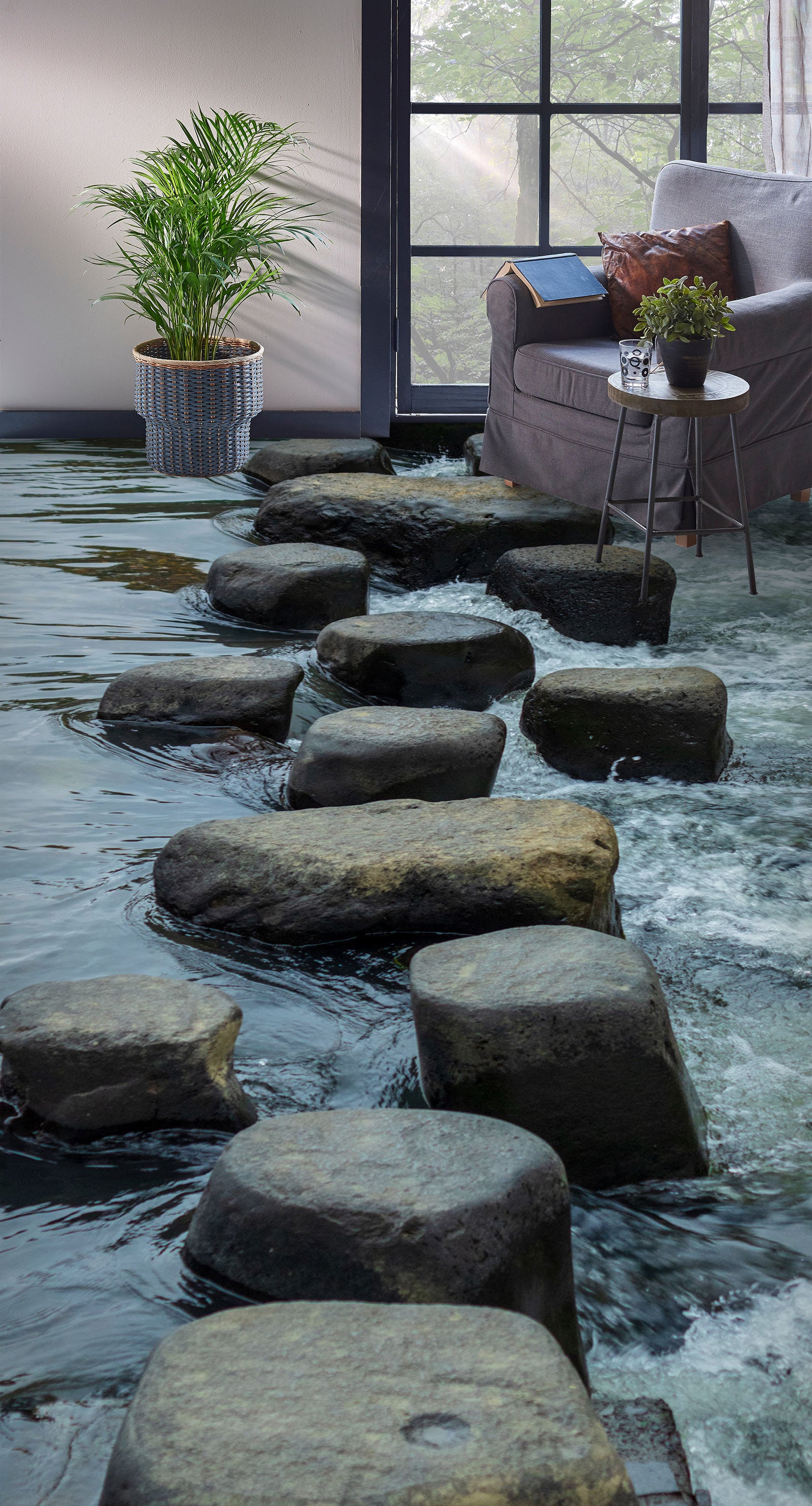 3D Round Stone Road 184 Floor Mural  Wallpaper Murals Rug & Mat Print Epoxy waterproof bath floor