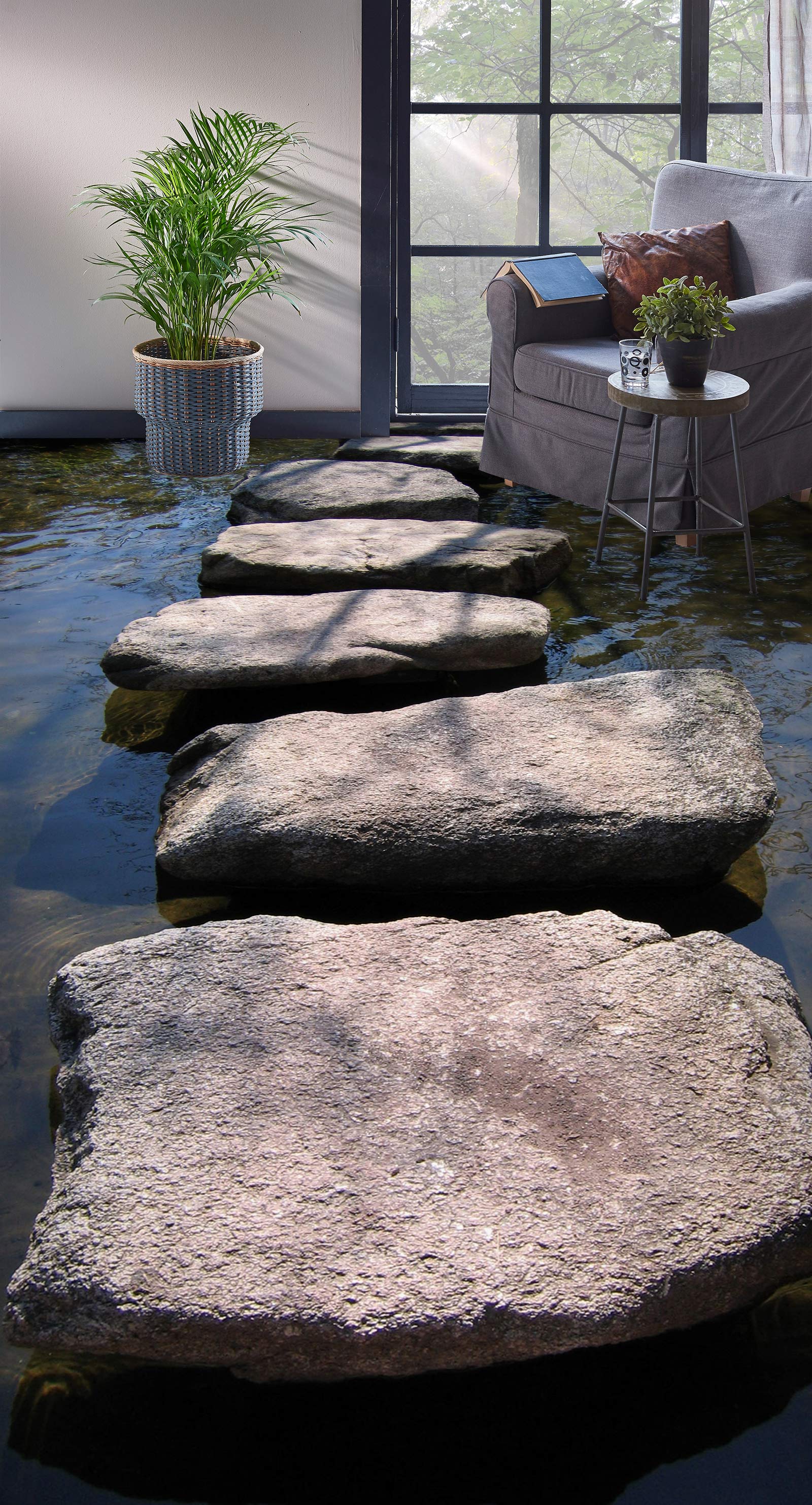 3D Big Stone Road 1091 Floor Mural  Wallpaper Murals Self-Adhesive Removable Print Epoxy