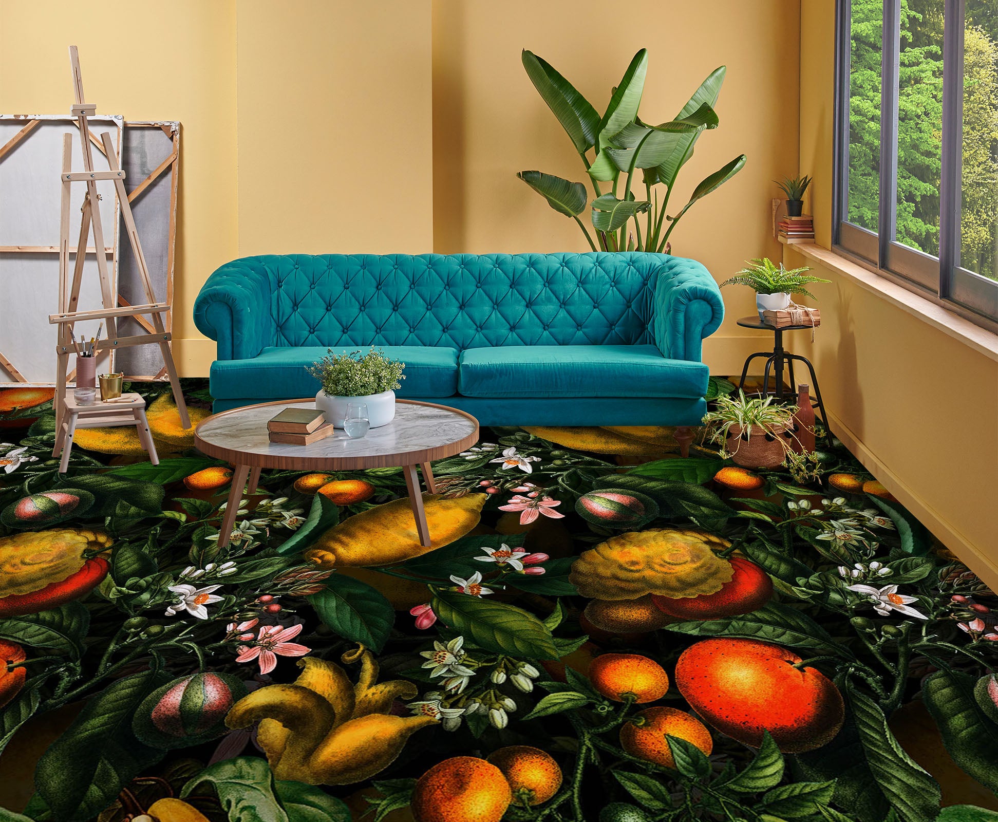3D Fruit 99199 Uta Naumann Floor Mural  Wallpaper Murals Self-Adhesive Removable Print Epoxy