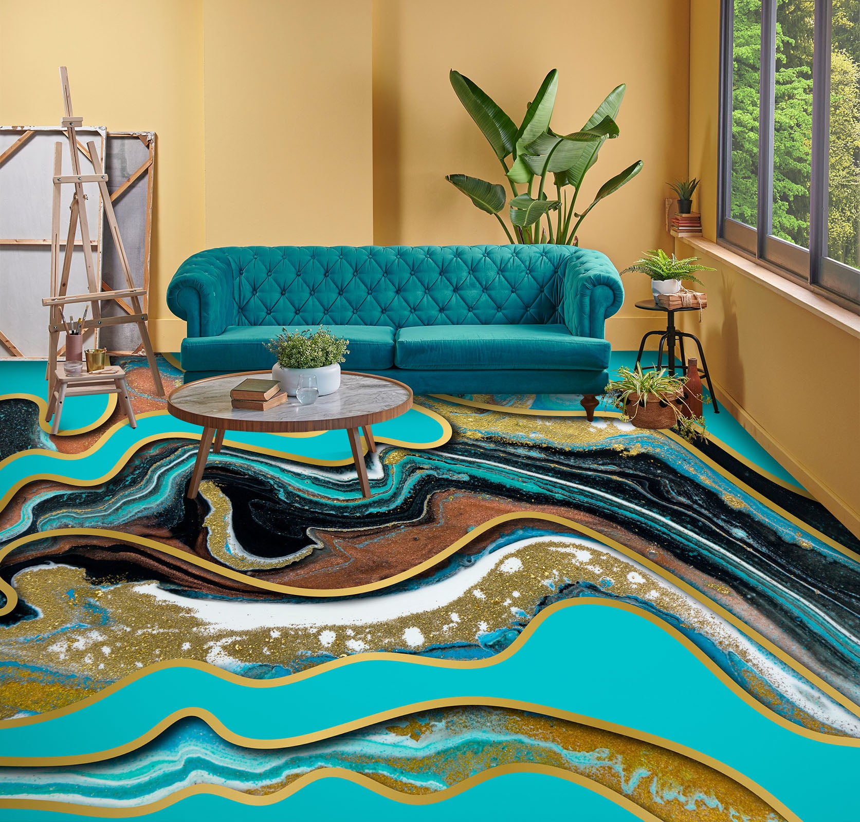 3D Strange Texture 921 Floor Mural  Wallpaper Murals Rug & Mat Print Epoxy waterproof bath floor