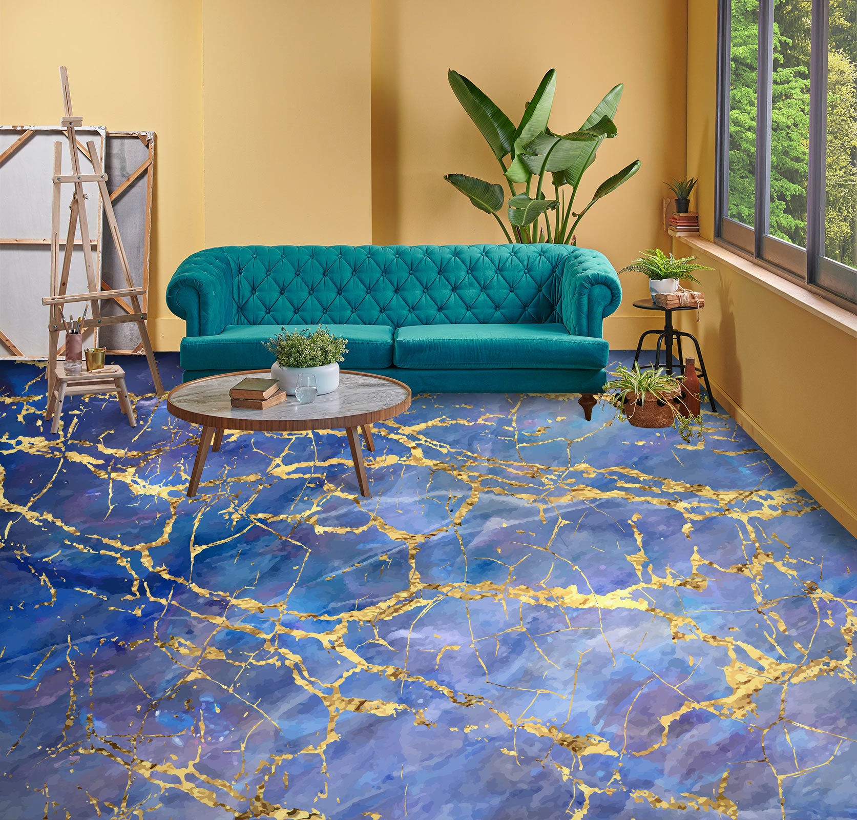 3D Purple Nobility 488 Floor Mural  Wallpaper Murals Rug & Mat Print Epoxy waterproof bath floor