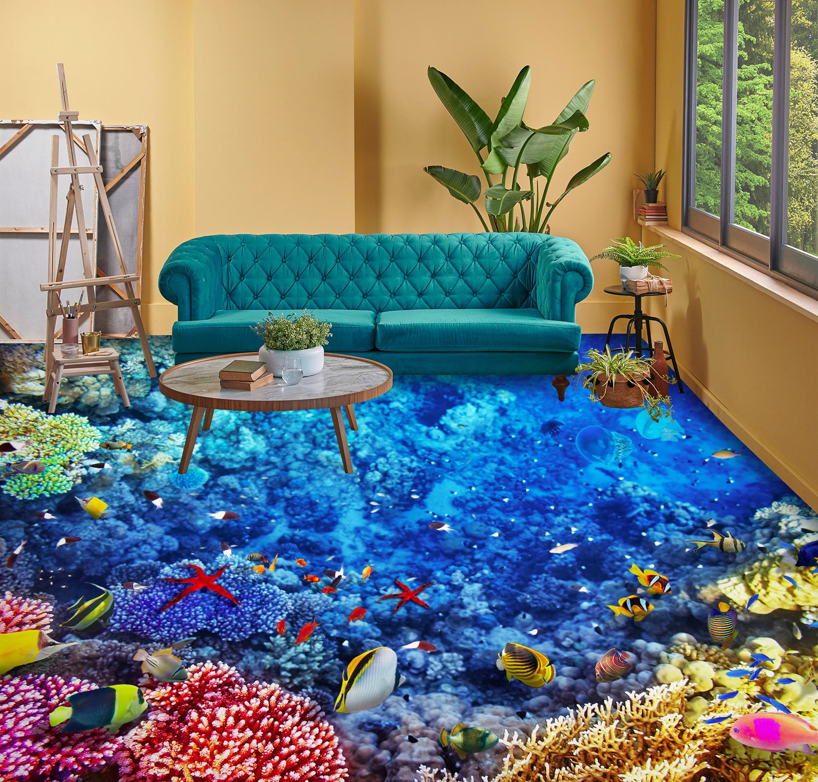 3D Protect The Ocean 631 Floor Mural  Wallpaper Murals Rug & Mat Print Epoxy waterproof bath floor