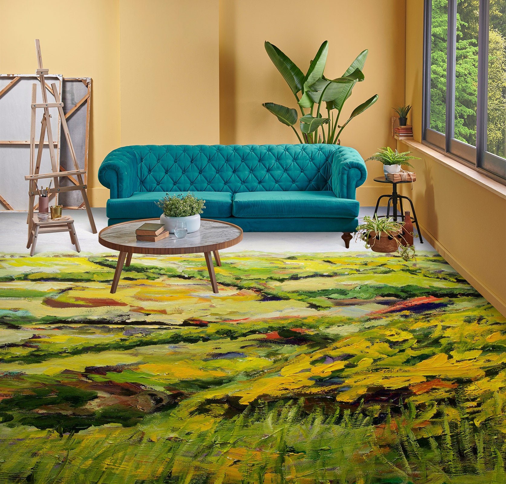 3D Grassland Painting 9648 Allan P. Friedlander Floor Mural  Wallpaper Murals Self-Adhesive Removable Print Epoxy