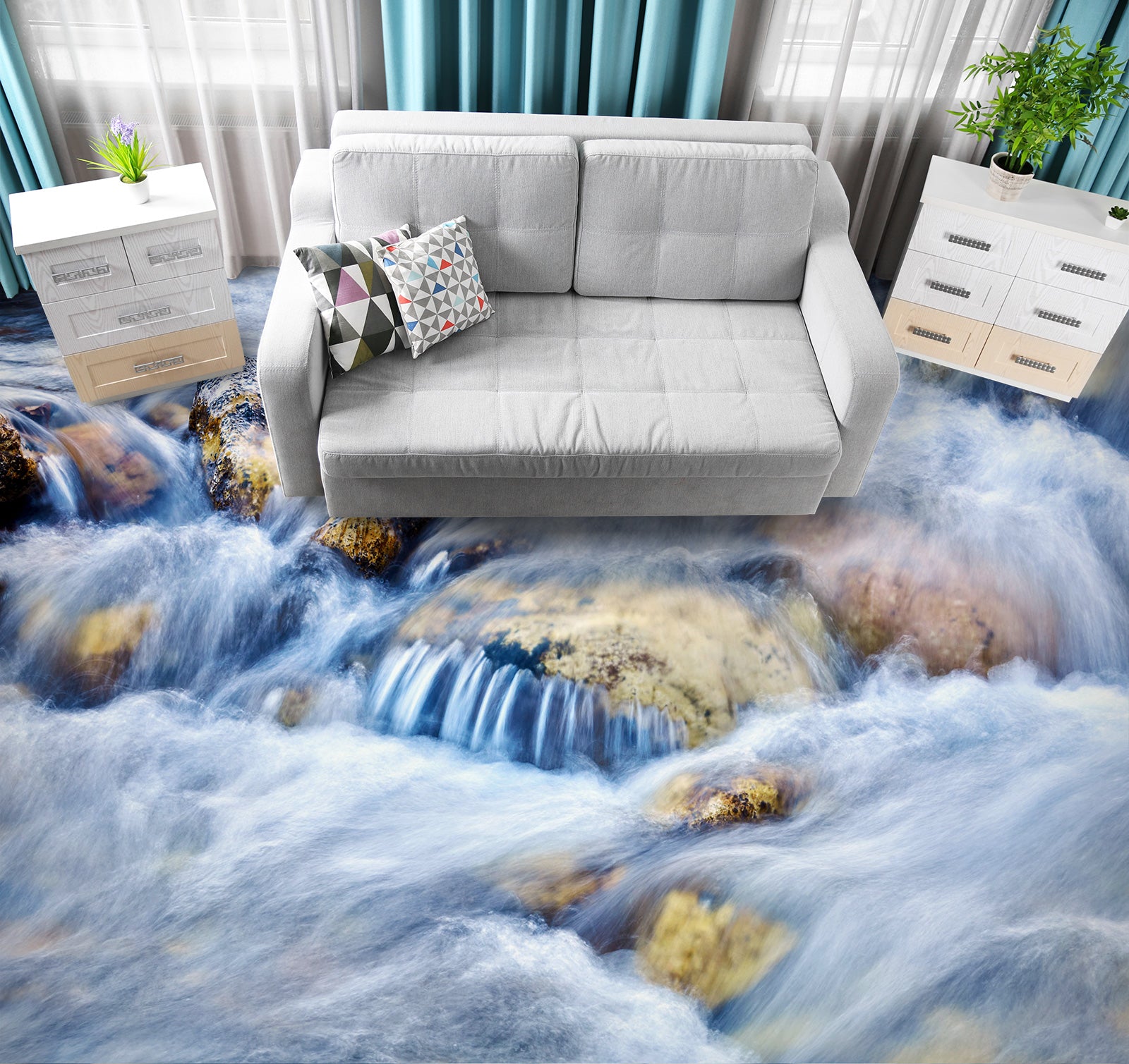 3D Gentle Water Memory 1066 Floor Mural  Wallpaper Murals Self-Adhesive Removable Print Epoxy