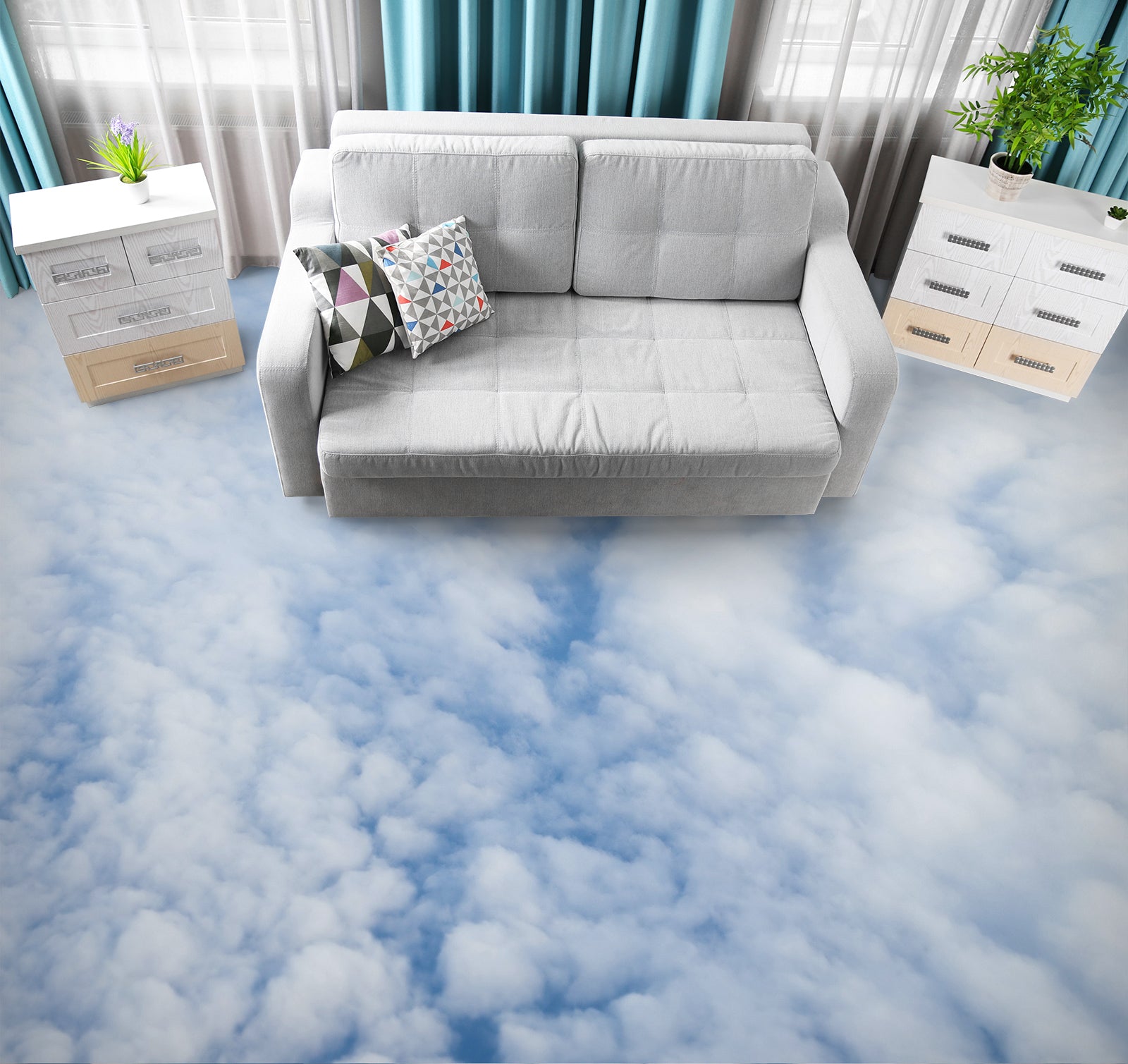 3D The Tenderness Of The Sky 640 Floor Mural  Wallpaper Murals Rug & Mat Print Epoxy waterproof bath floor