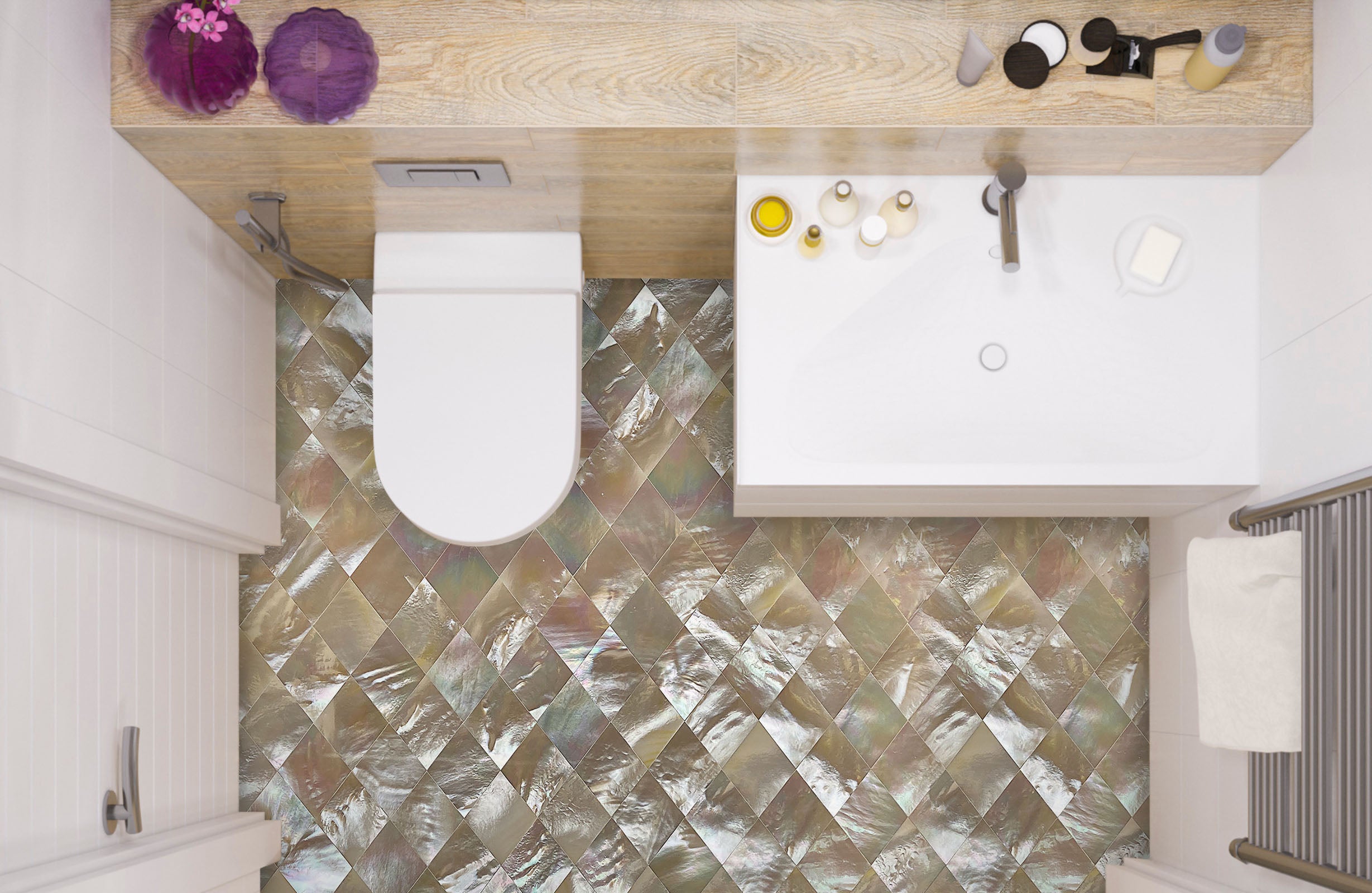 3D Advanced Rhombus Art 772 Floor Mural  Wallpaper Murals Rug & Mat Print Epoxy waterproof bath floor