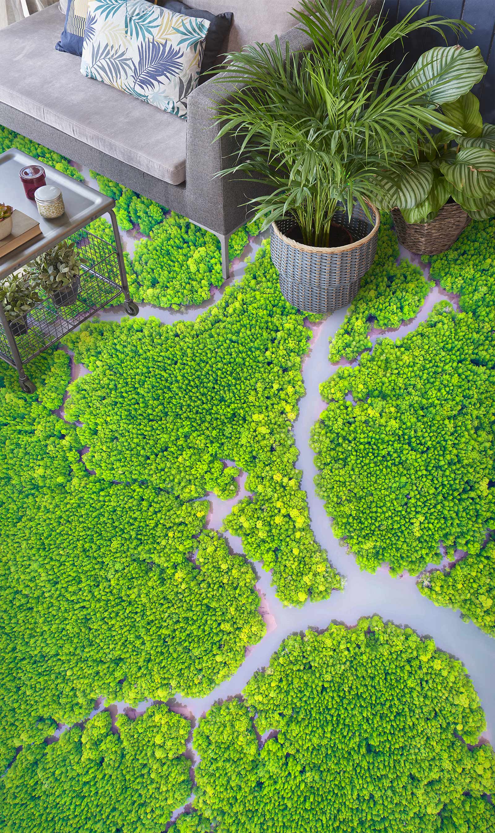 3D Summer Fresh Green 174 Floor Mural  Wallpaper Murals Rug & Mat Print Epoxy waterproof bath floor