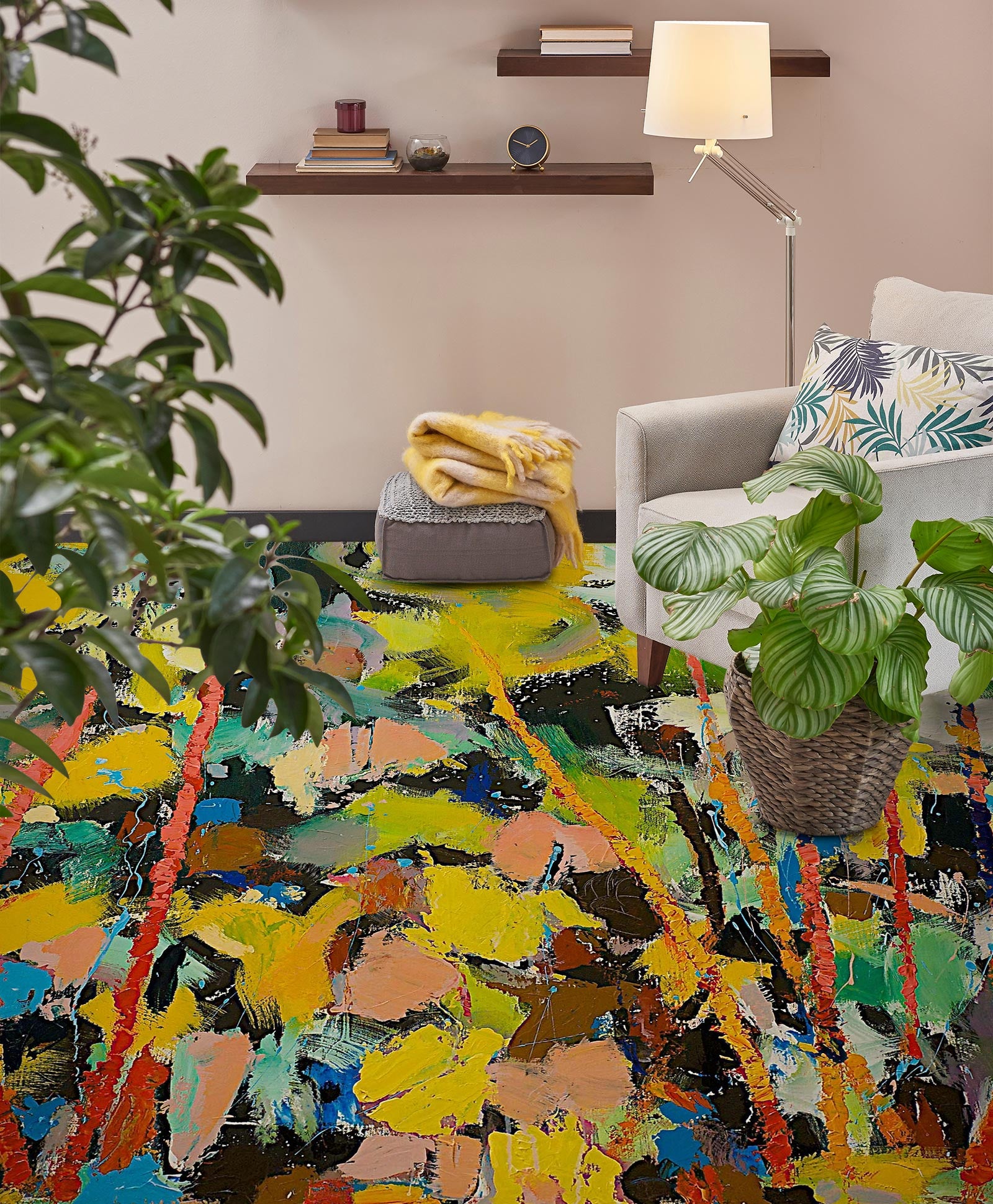 3D Color Brush Paint 9554 Allan P. Friedlander Floor Mural  Wallpaper Murals Self-Adhesive Removable Print Epoxy