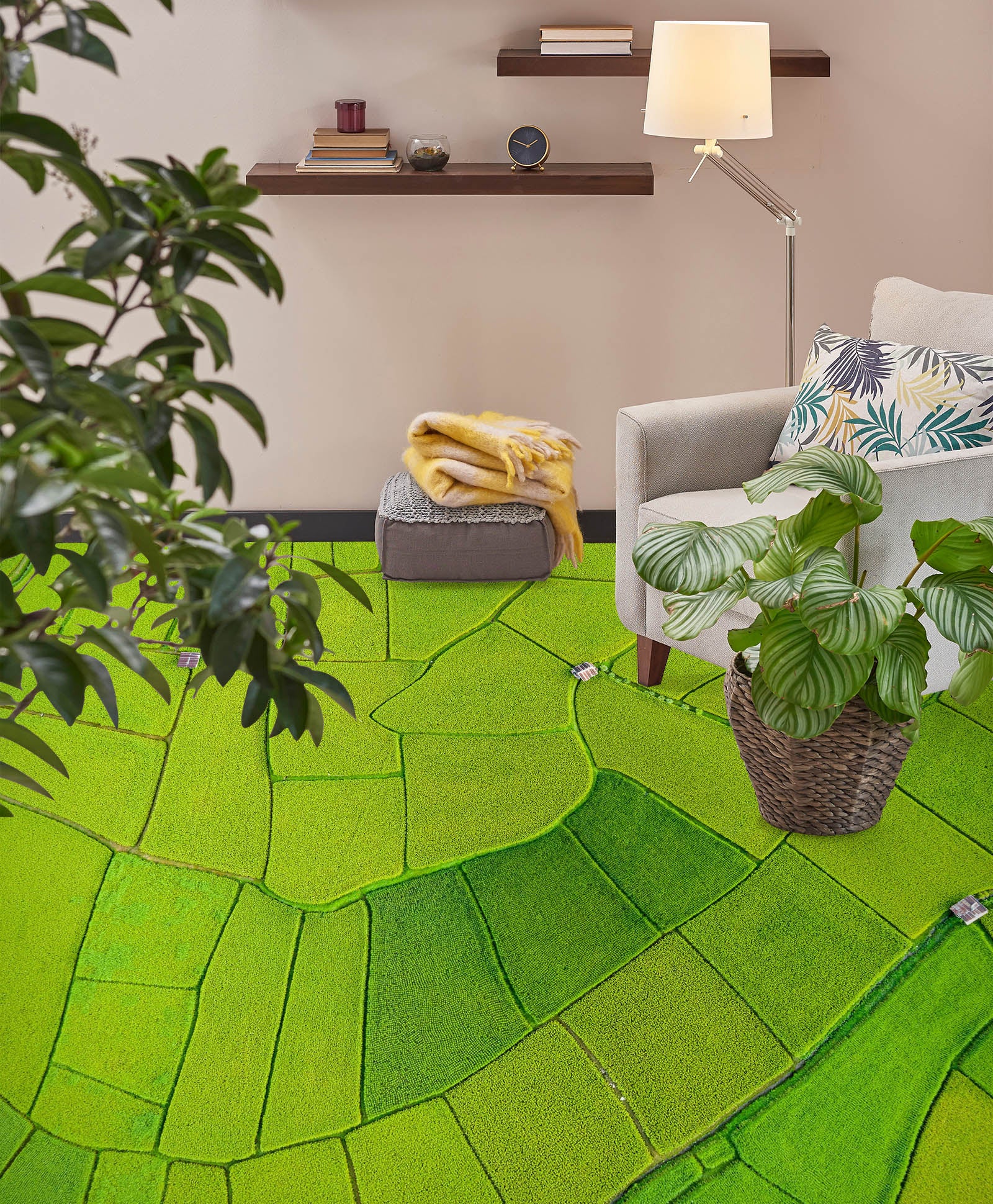 3D Green Field 268 Floor Mural  Wallpaper Murals Rug & Mat Print Epoxy waterproof bath floor