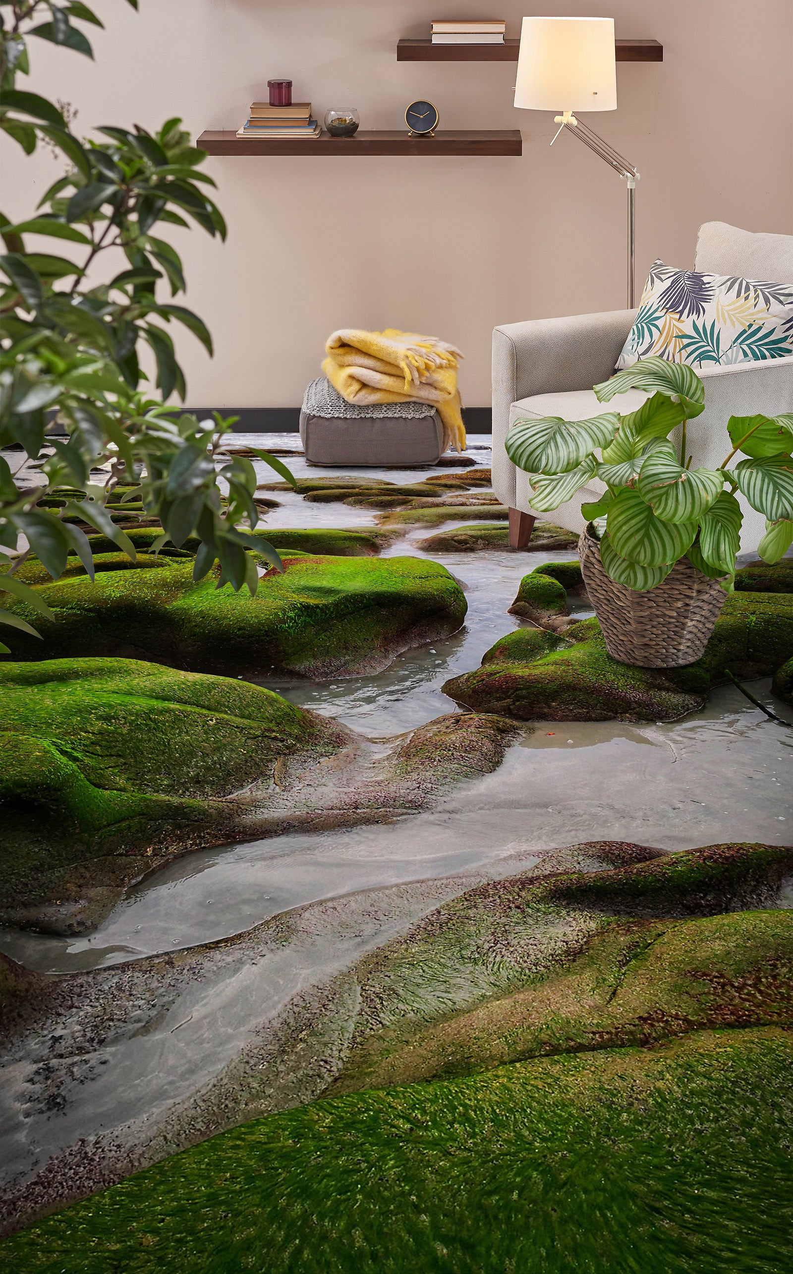 3D Soothing Water 801 Floor Mural  Wallpaper Murals Rug & Mat Print Epoxy waterproof bath floor