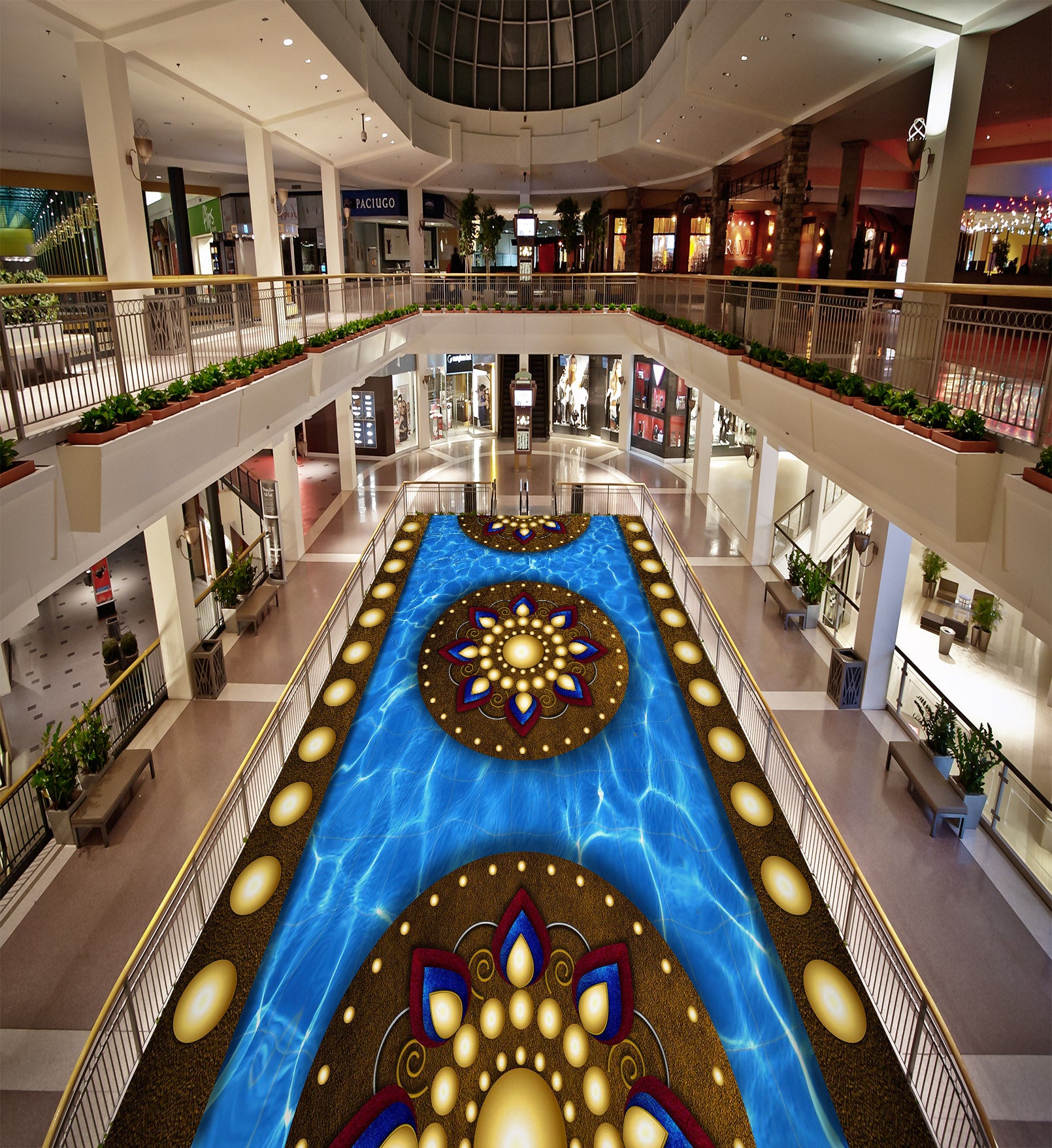 3D Shiny Pattern 802 Floor Mural  Wallpaper Murals Rug & Mat Print Epoxy waterproof bath floor