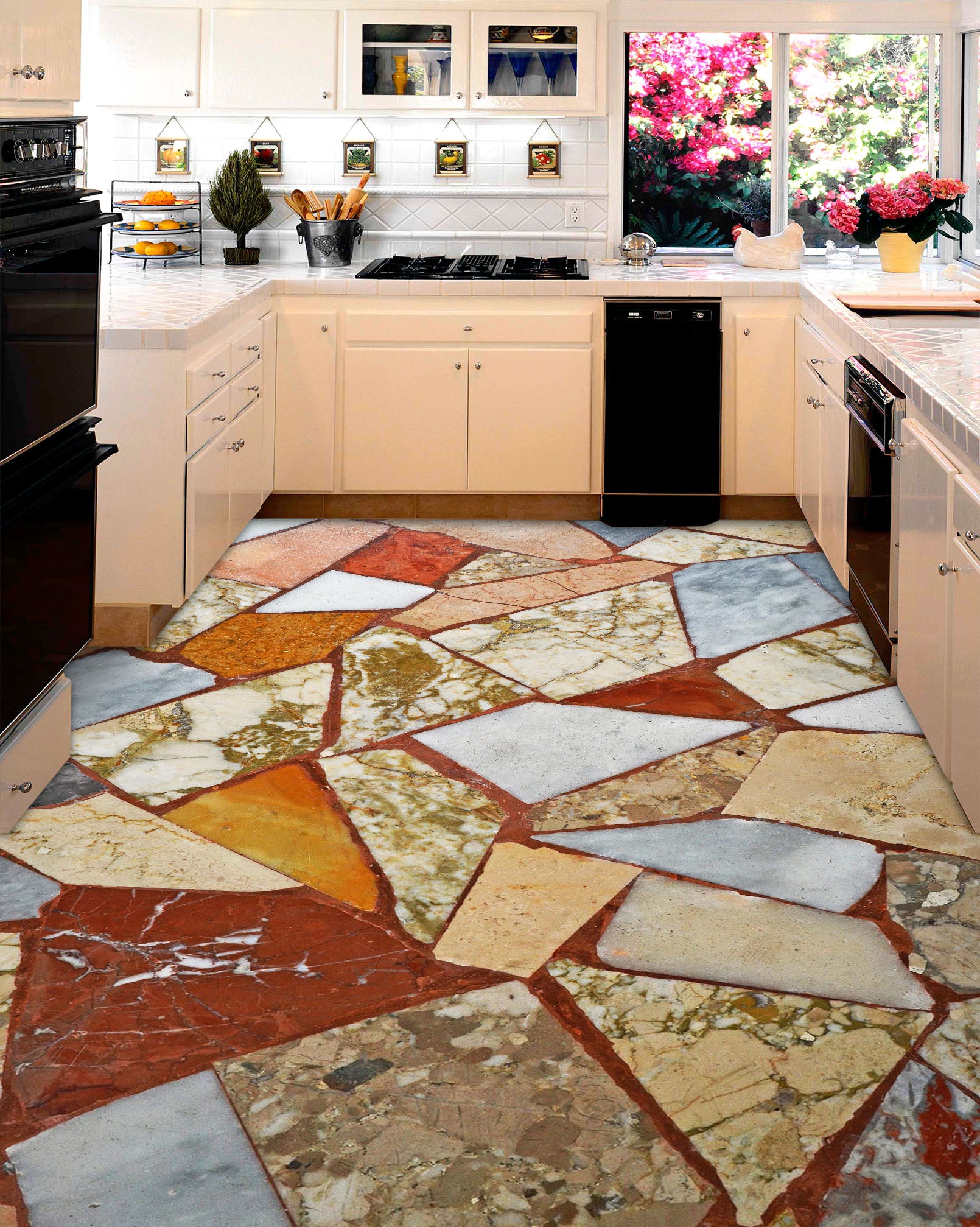 3D Story Color Texture 198 Floor Mural  Wallpaper Murals Rug & Mat Print Epoxy waterproof bath floor