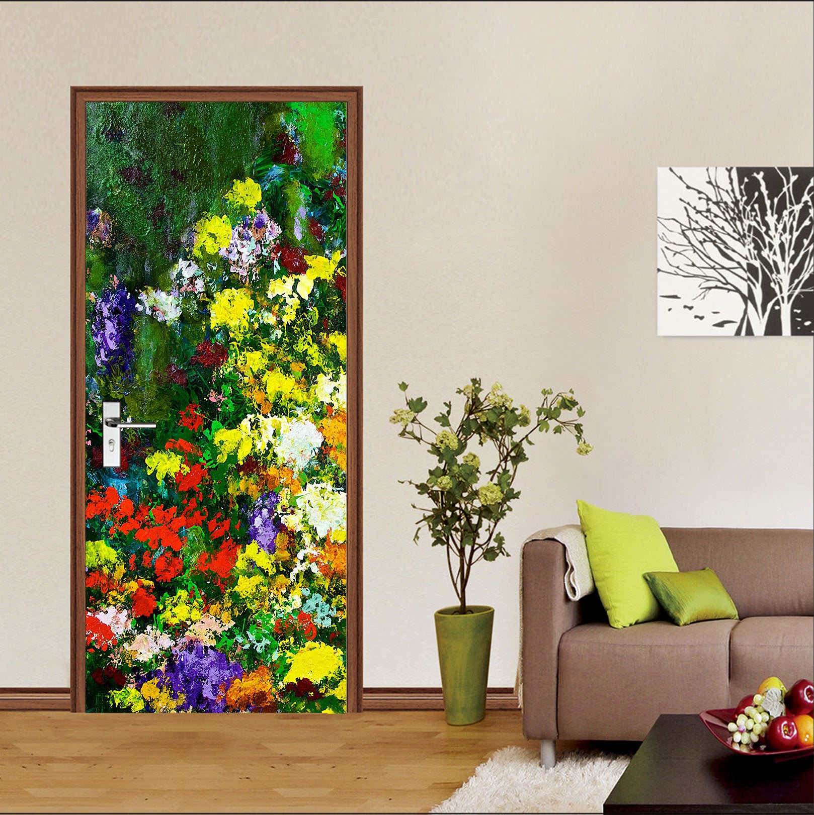 3D Flower Garden 93118 Allan P. Friedlander Door Mural