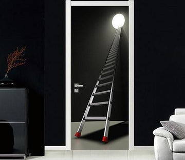 3D black hole ladder door mural Wallpaper AJ Wallpaper 
