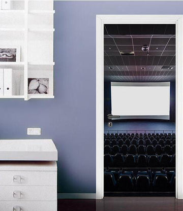 3D Cinema door mural Wallpaper AJ Wallpaper 