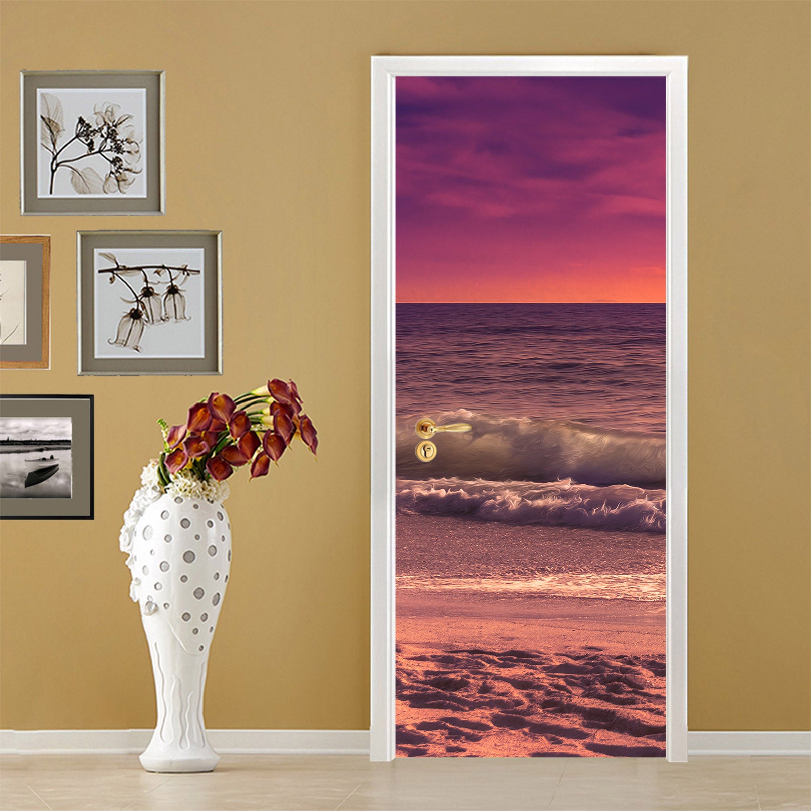 3D Seaside Spray 12285 Marco Carmassi Door Mural