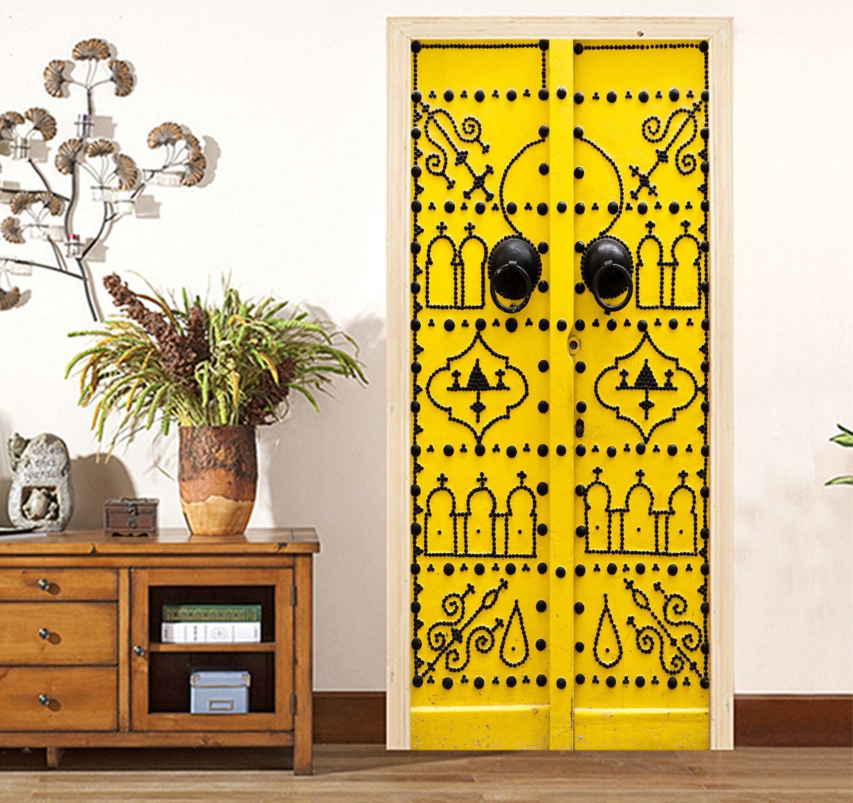 3D Gate Metal Pattern 09 Door Mural Wallpaper AJ Wallpaper 