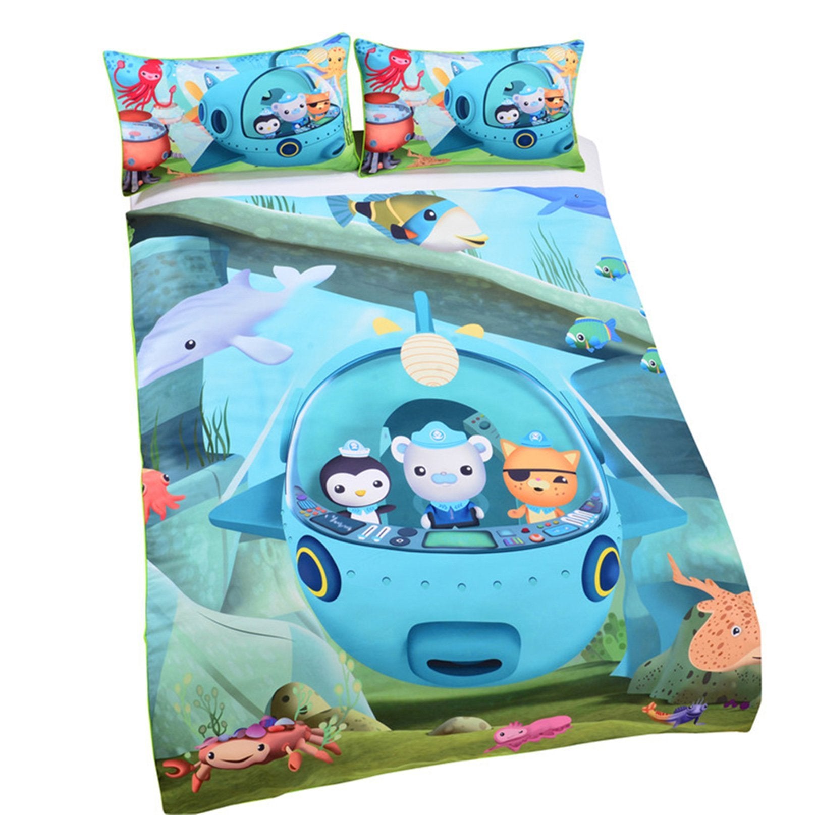 3D Submarine Small Column 139 Bed Pillowcases Quilt Wallpaper AJ Wallpaper 