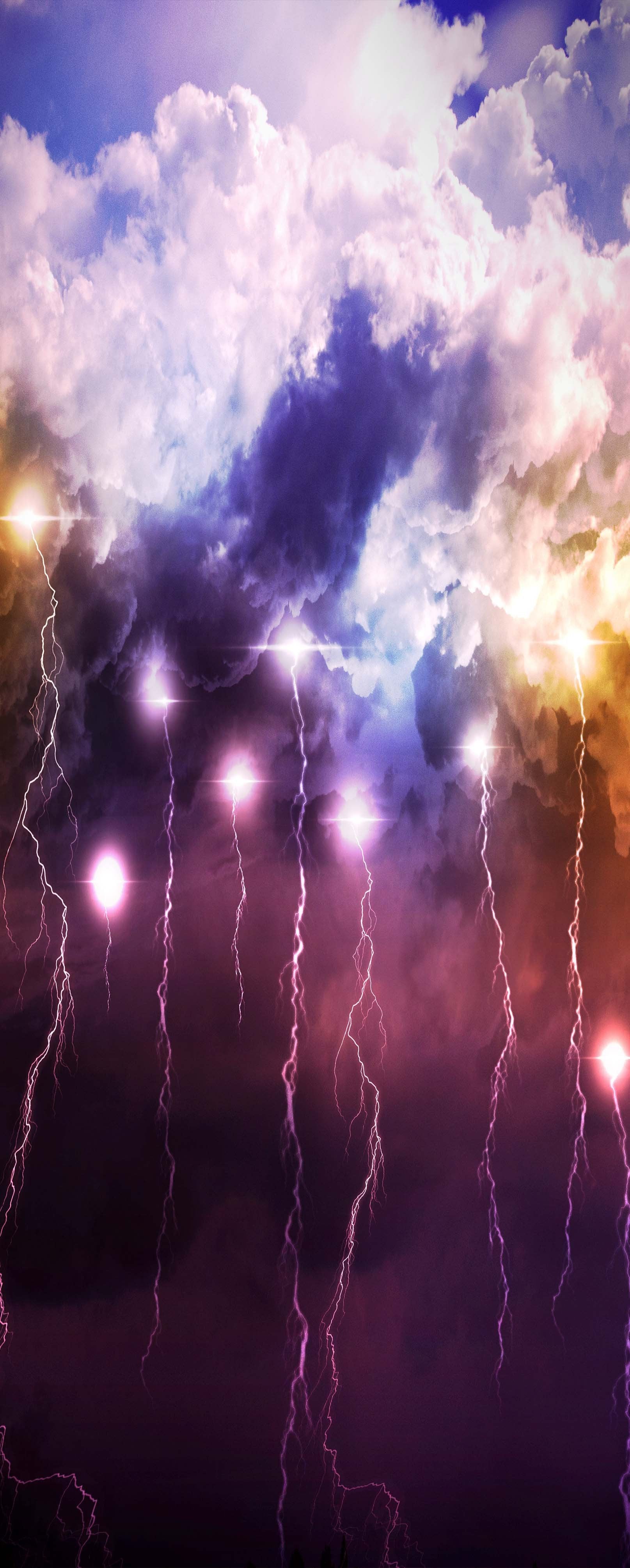 3D Sky Color Lightning 1115 Stair Risers Wallpaper AJ Wallpaper 