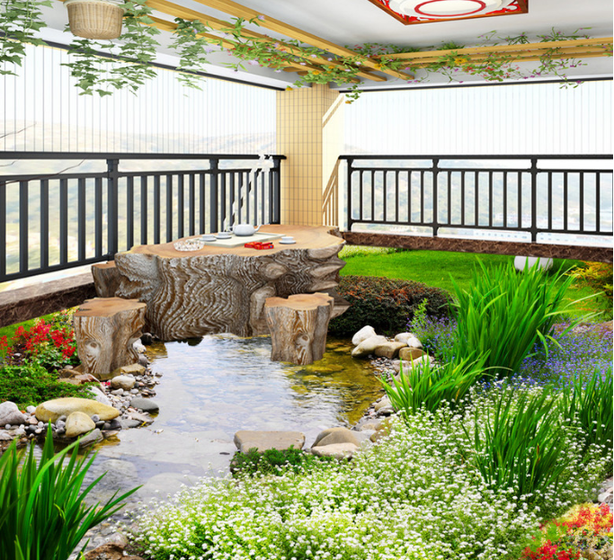 3D Nature 241 Floor Mural Wallpaper AJ Wallpaper 2 