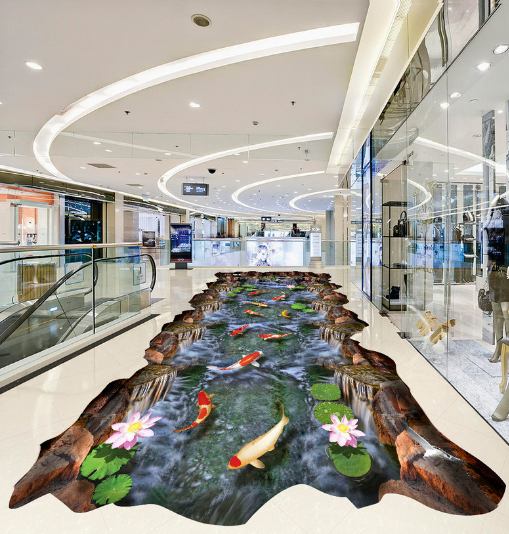 3D River Water 115 Floor Mural Wallpaper AJ Wallpaper 2 