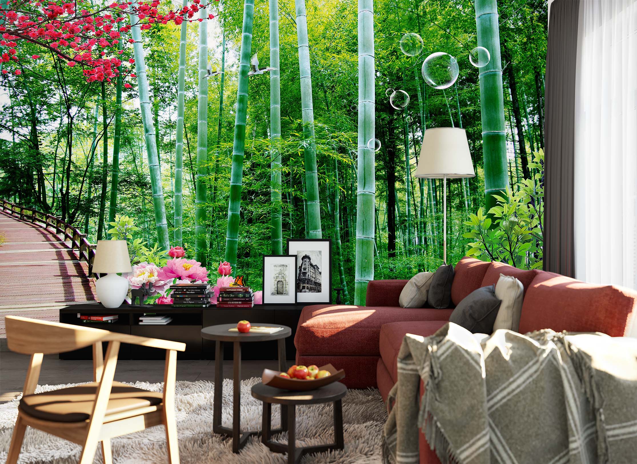 3D Peony 1525 Wall Murals