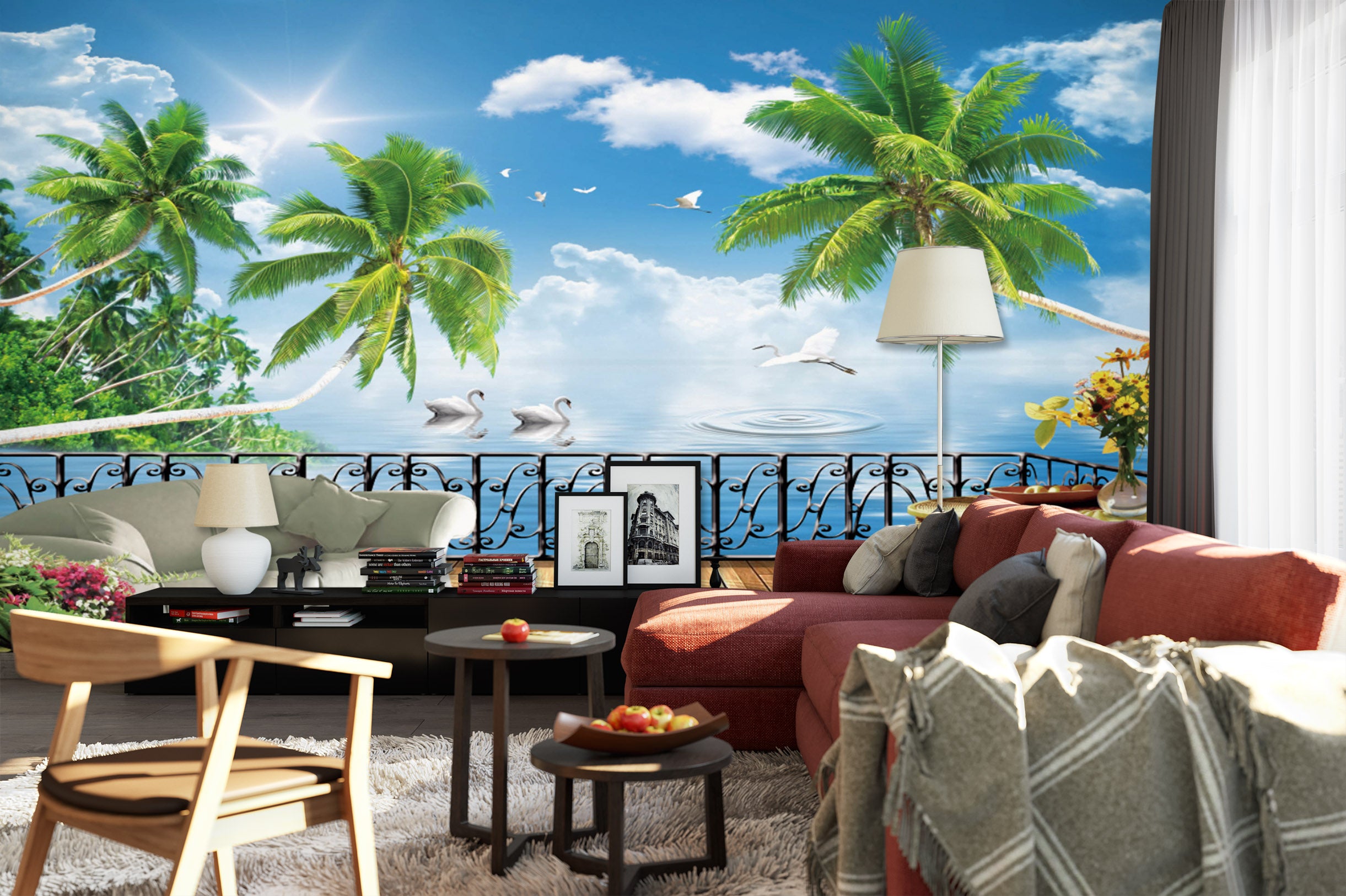 3D Clear Sky 1416 Wall Murals
