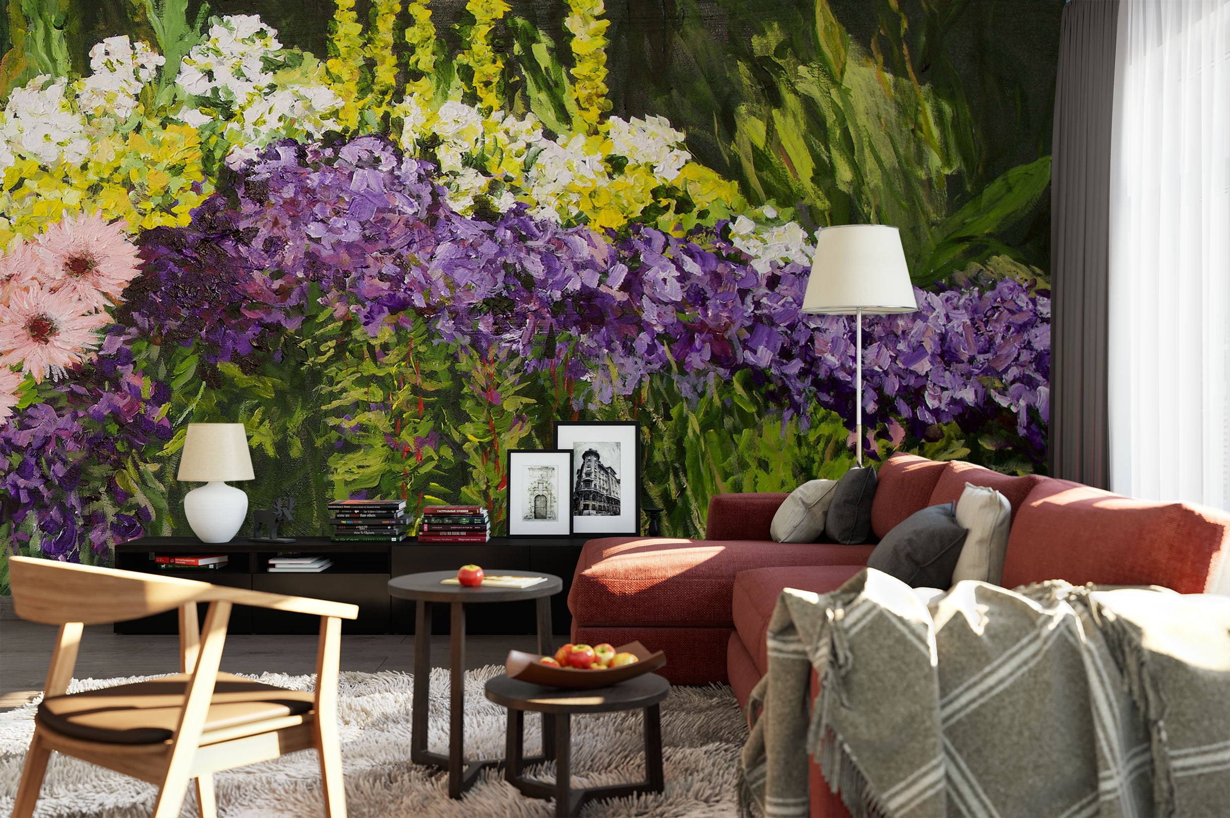 3D Flower Dance 208 Allan P. Friedlander Wall Mural Wall Murals