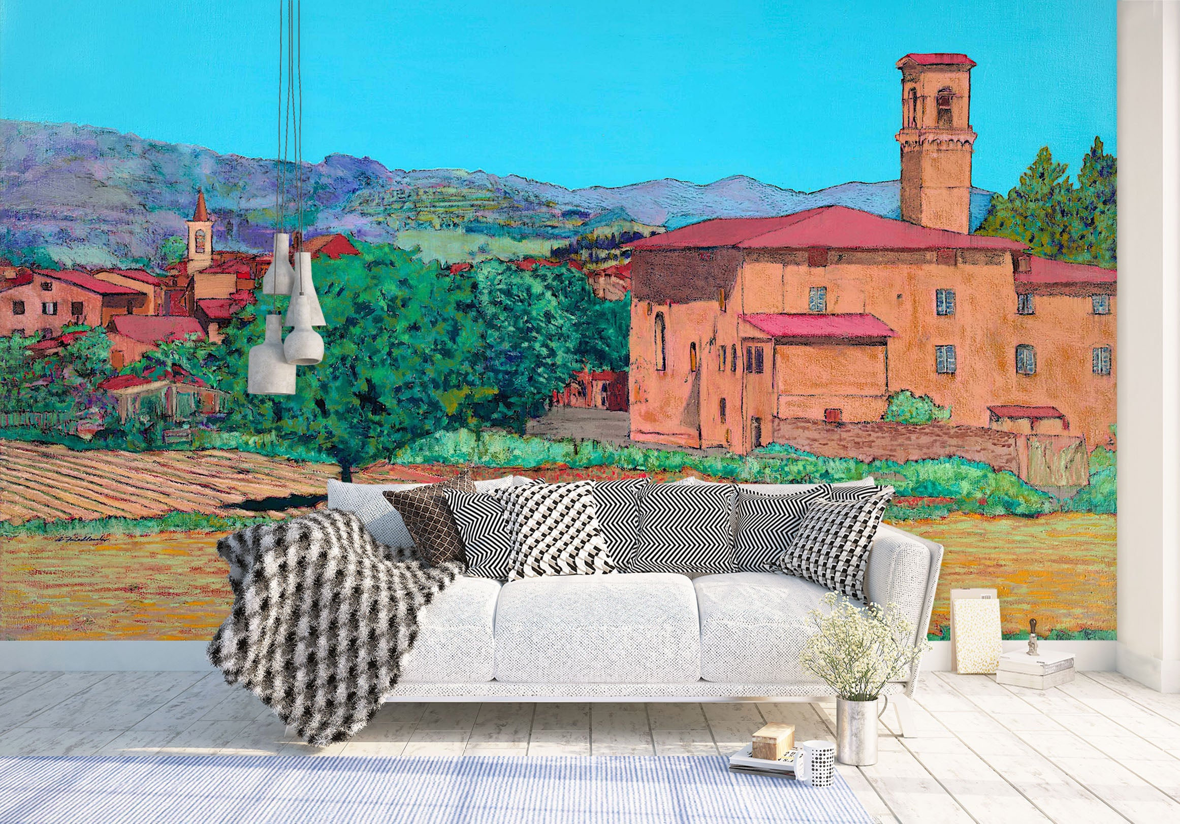 3D Painted Villa 252 Allan P. Friedlander Wall Mural Wall Murals