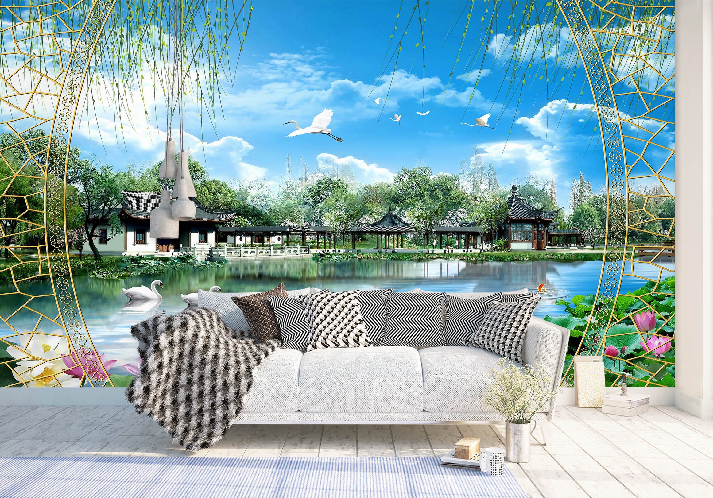 3D Spring Park 1420 Wall Murals