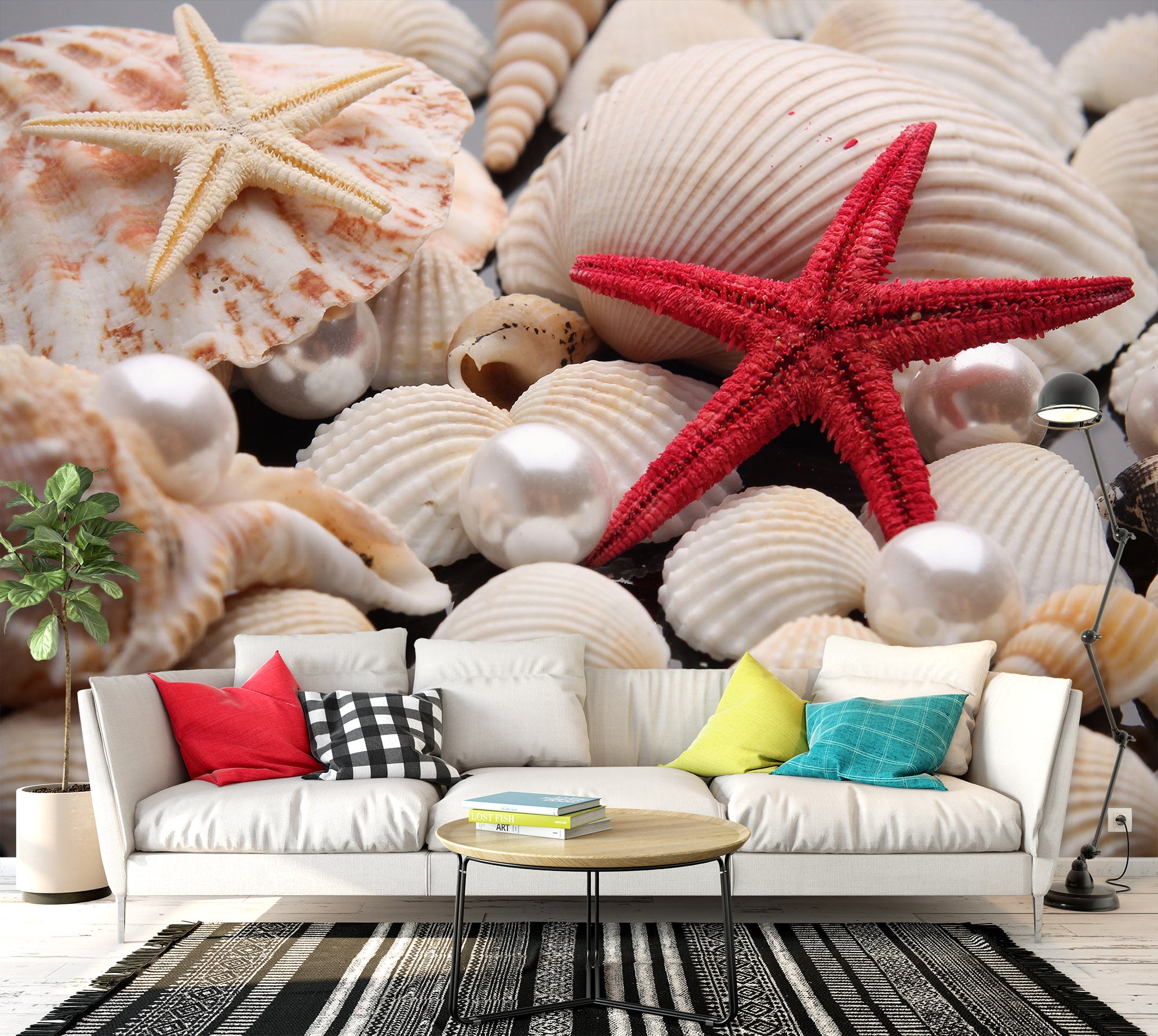 3D Shell Starfish 1476 Wall Murals